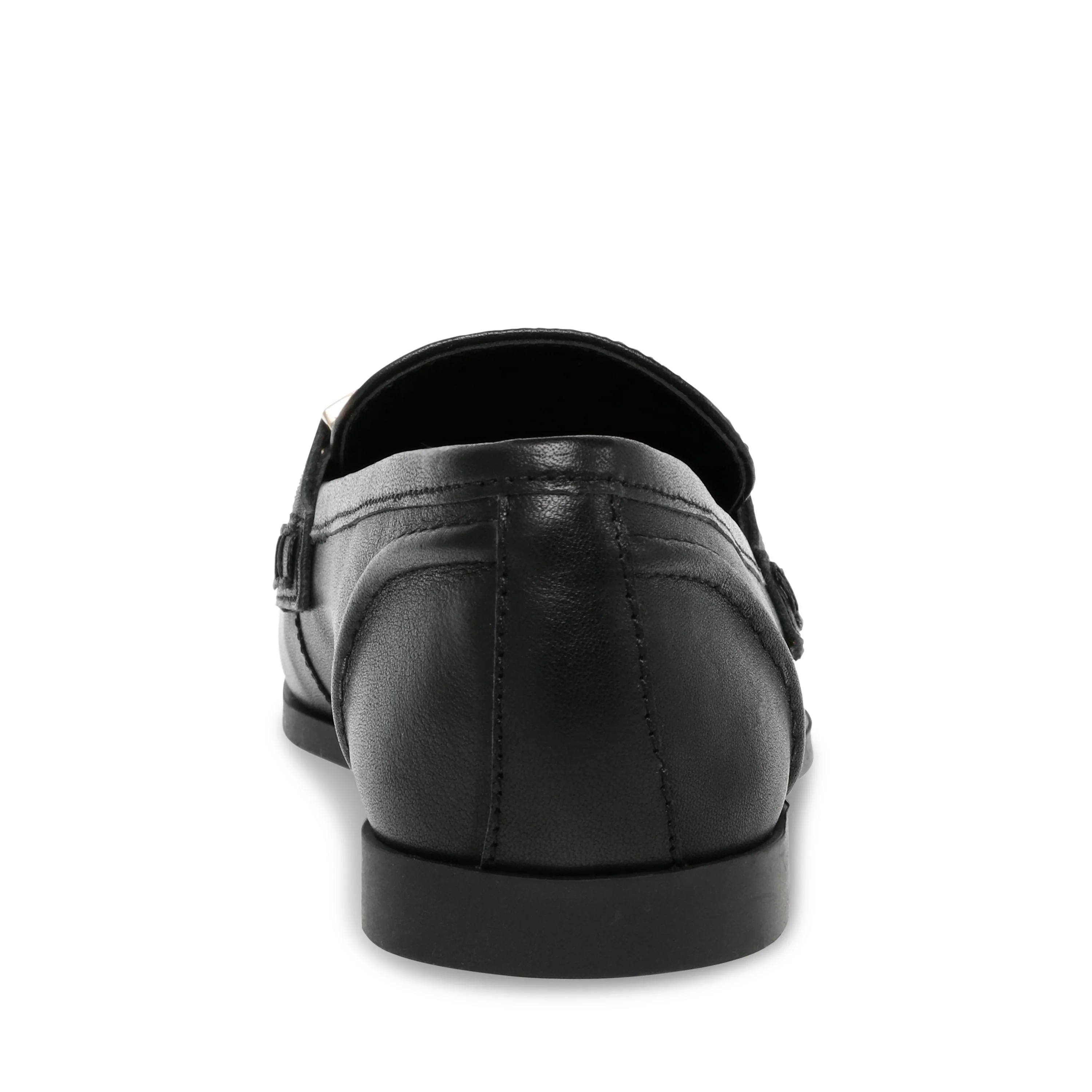 Carrine Black Leat Flat Shoes - Image 4