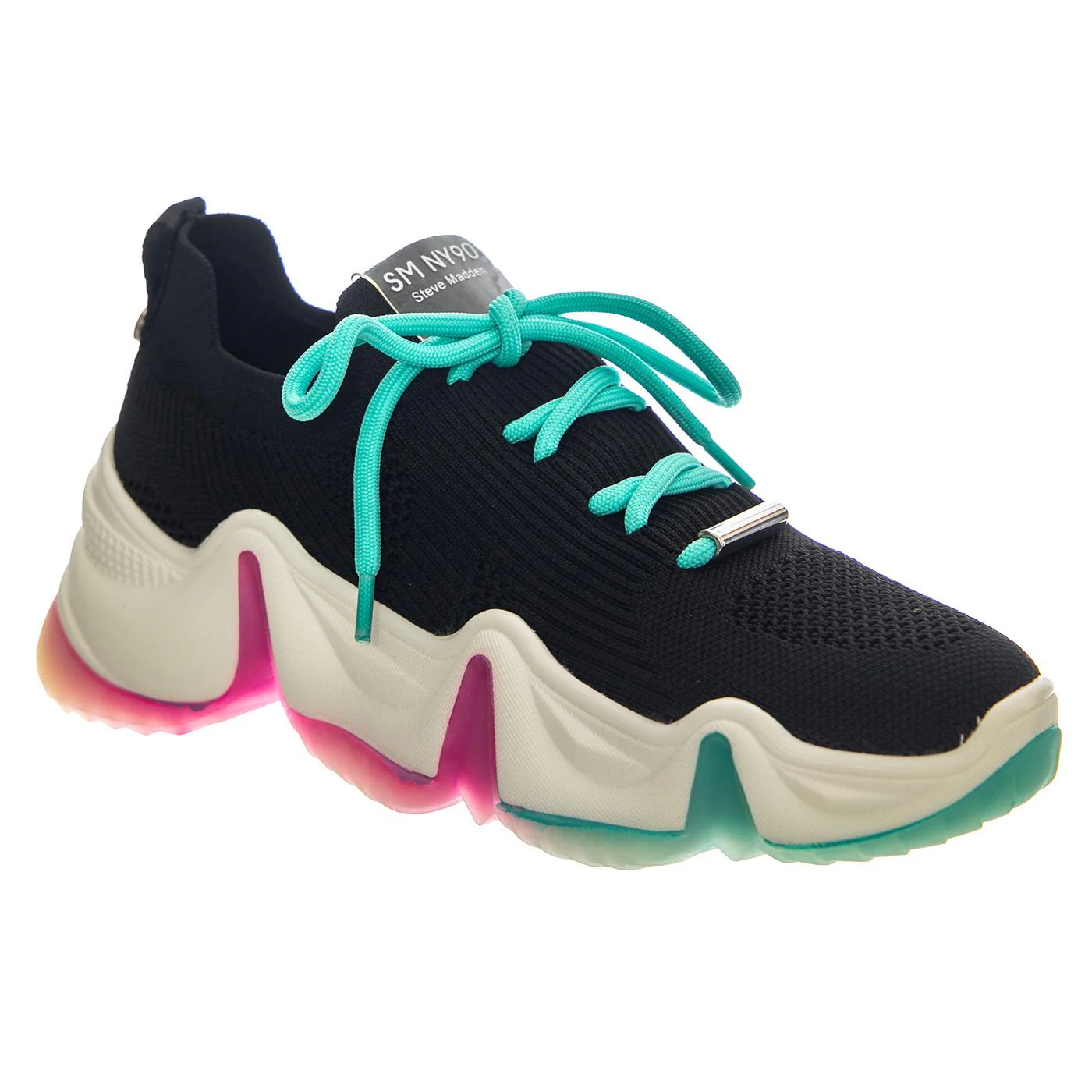 CITYSCAPE BLK/MINT BLACK - Women's Black Lace-Up Shoes Women STEVE MADDEN - Image 2