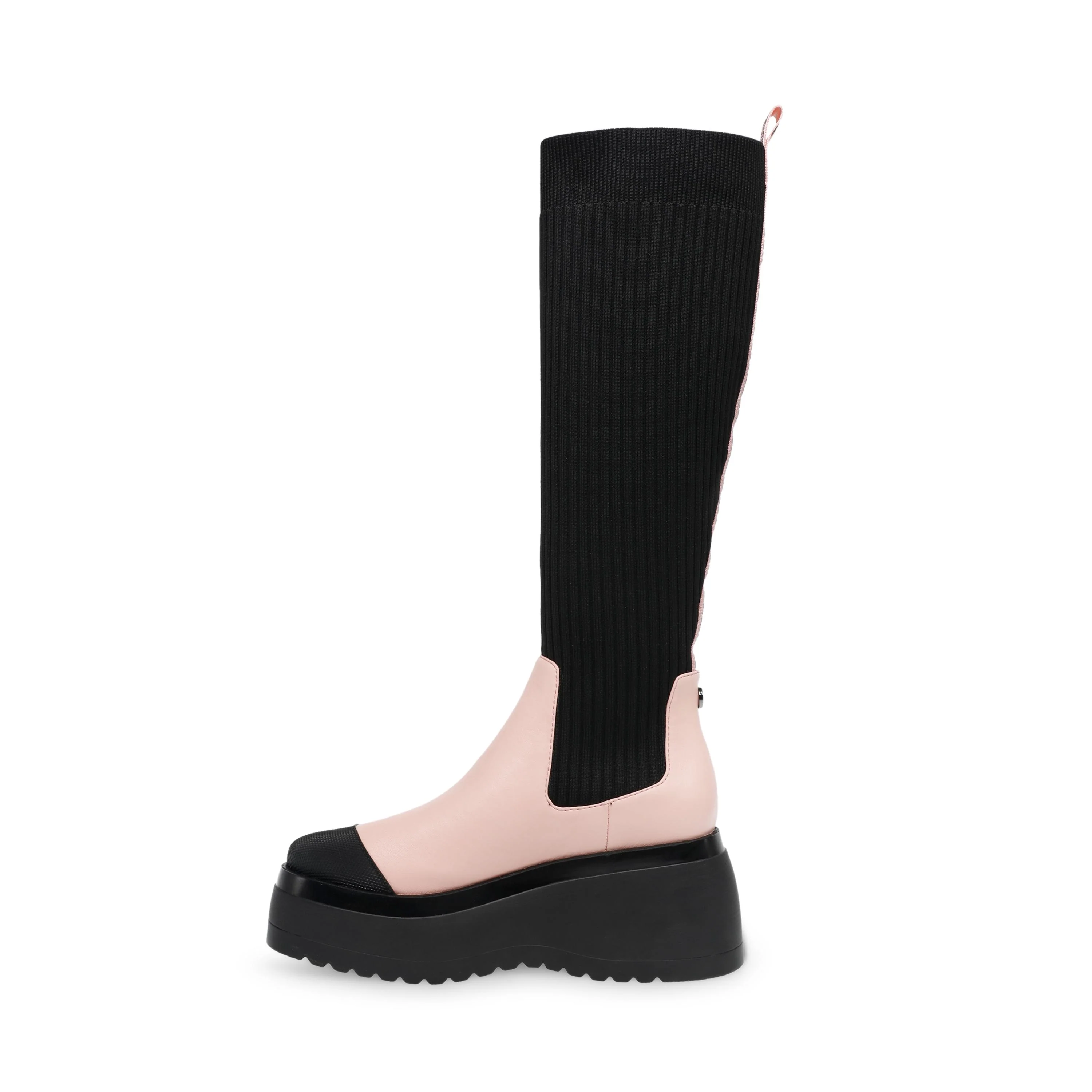 Dagget Pink / Black - Women's Pink / Black Boots STEVE MADDEN - Image 4