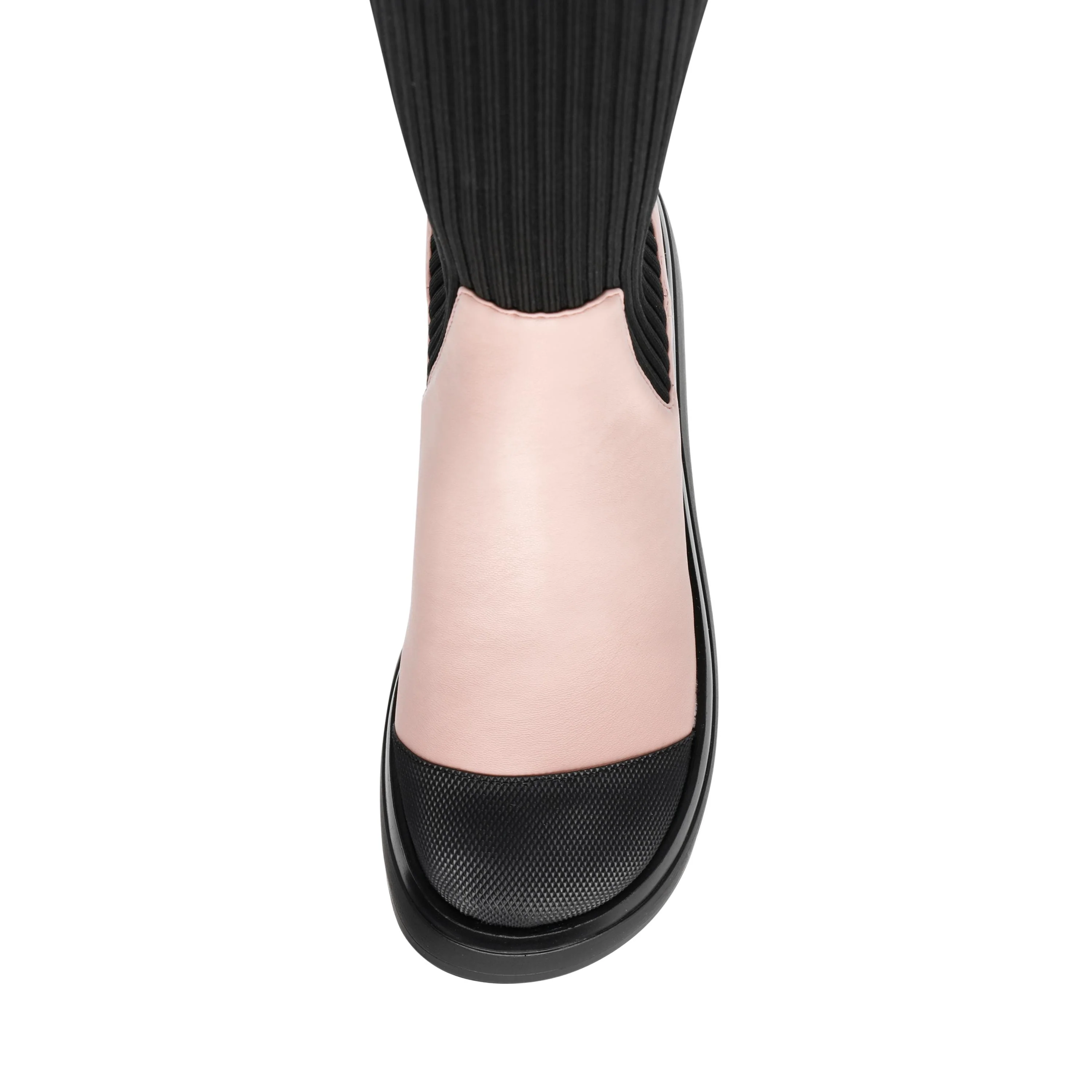 Dagget Pink / Black - Women's Pink / Black Boots STEVE MADDEN - Image 7