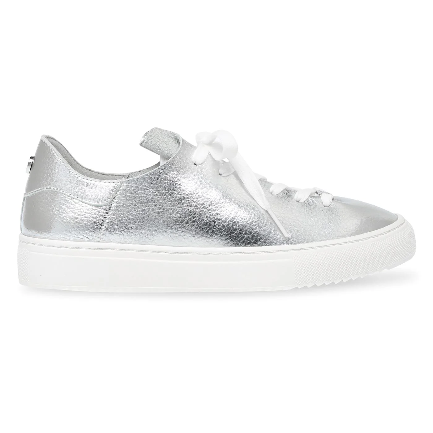 Womens Dorey-Sm Silver Lace-Up Low-Profile Shoes - Image 2
