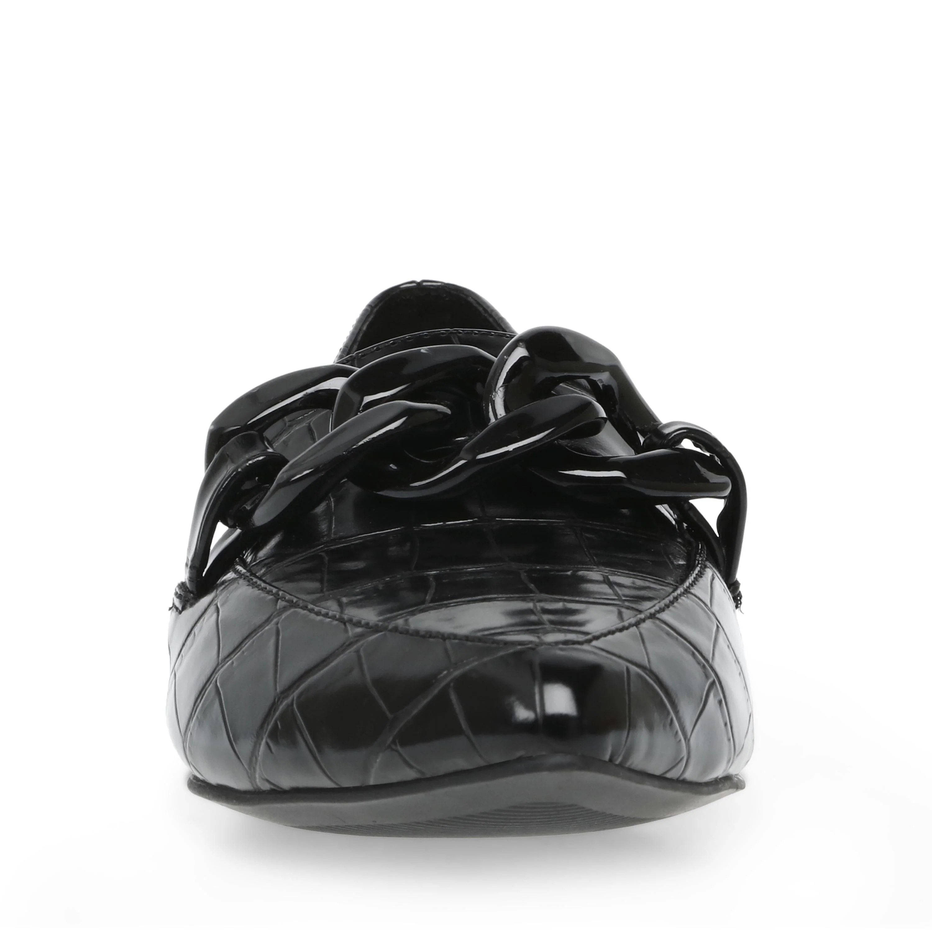 Famed Black Croc Glat Shoes - Image 3