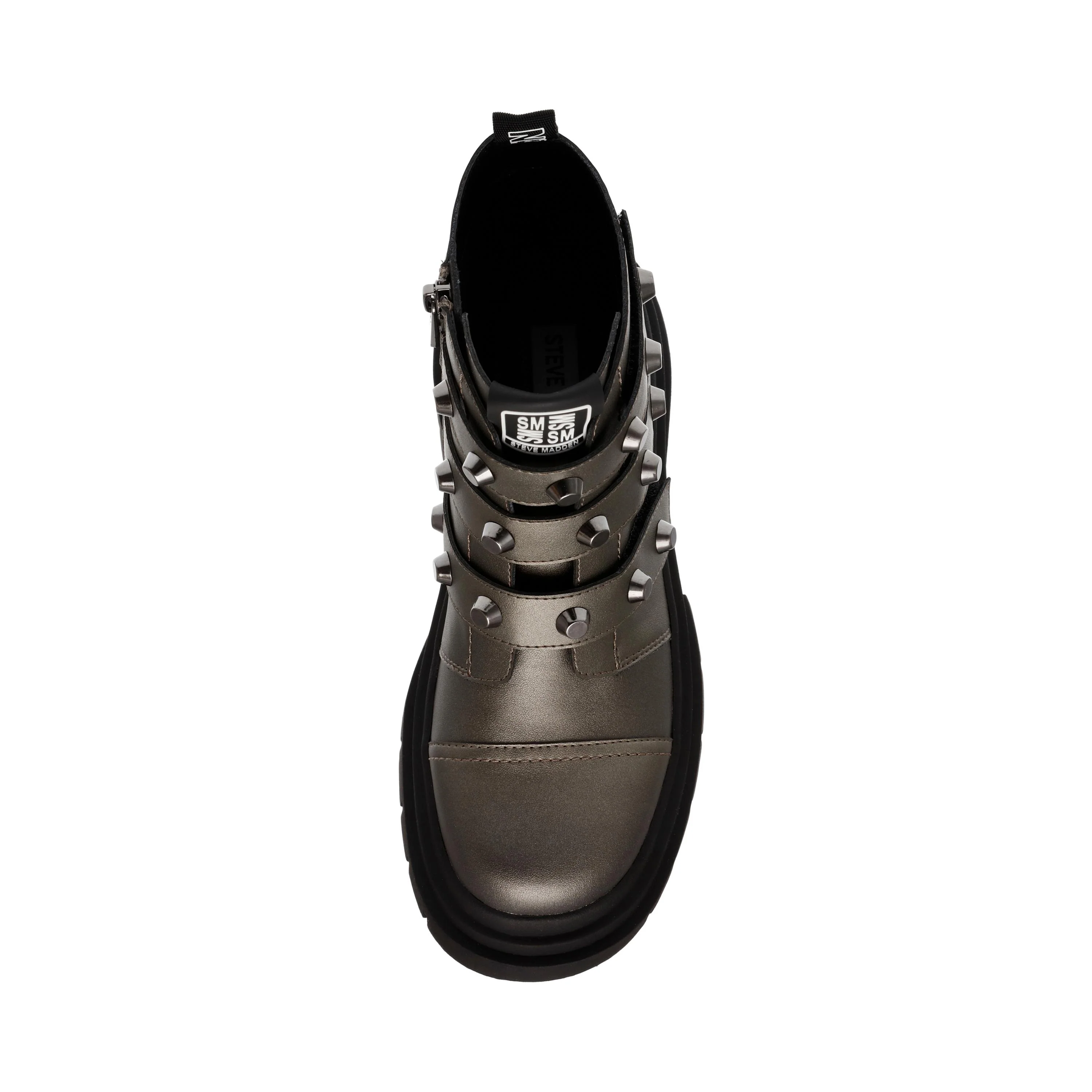 High-Level Pewter Leather Boots - Image 6