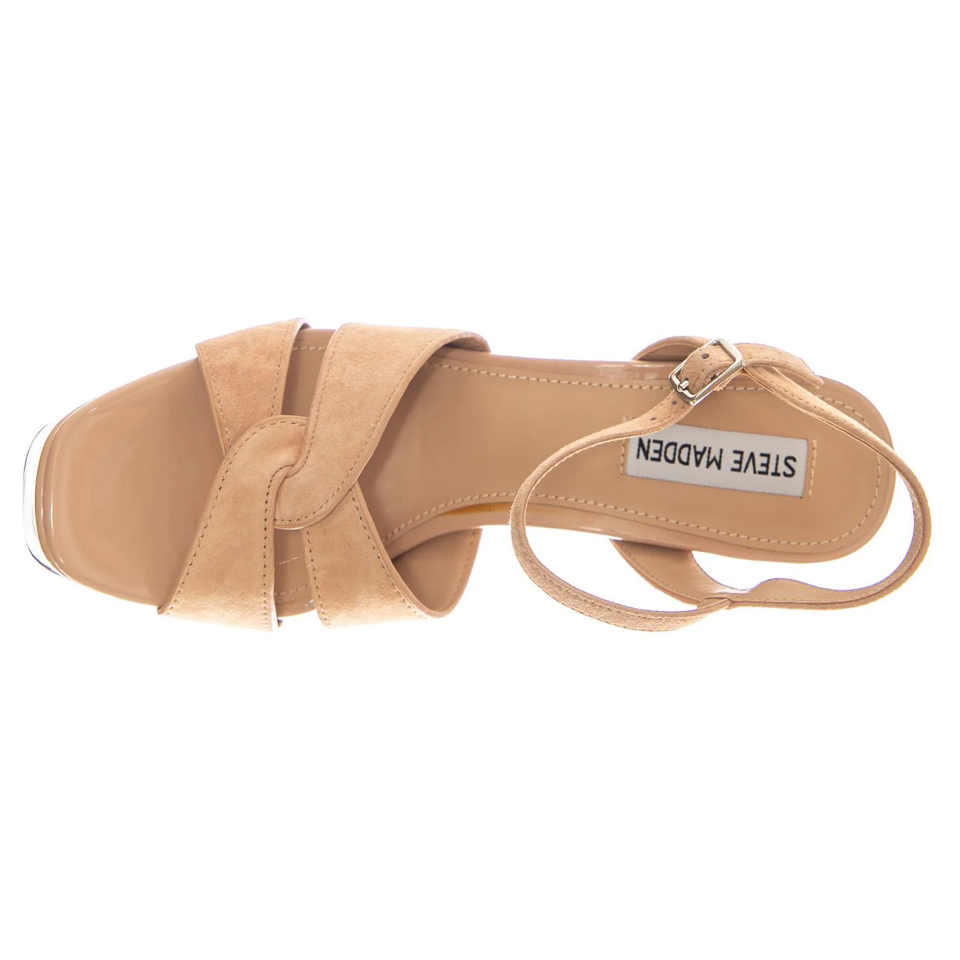 LAVISHER BLUSH SUED - Women's Beige Sandals STEVE MADDEN - Image 6