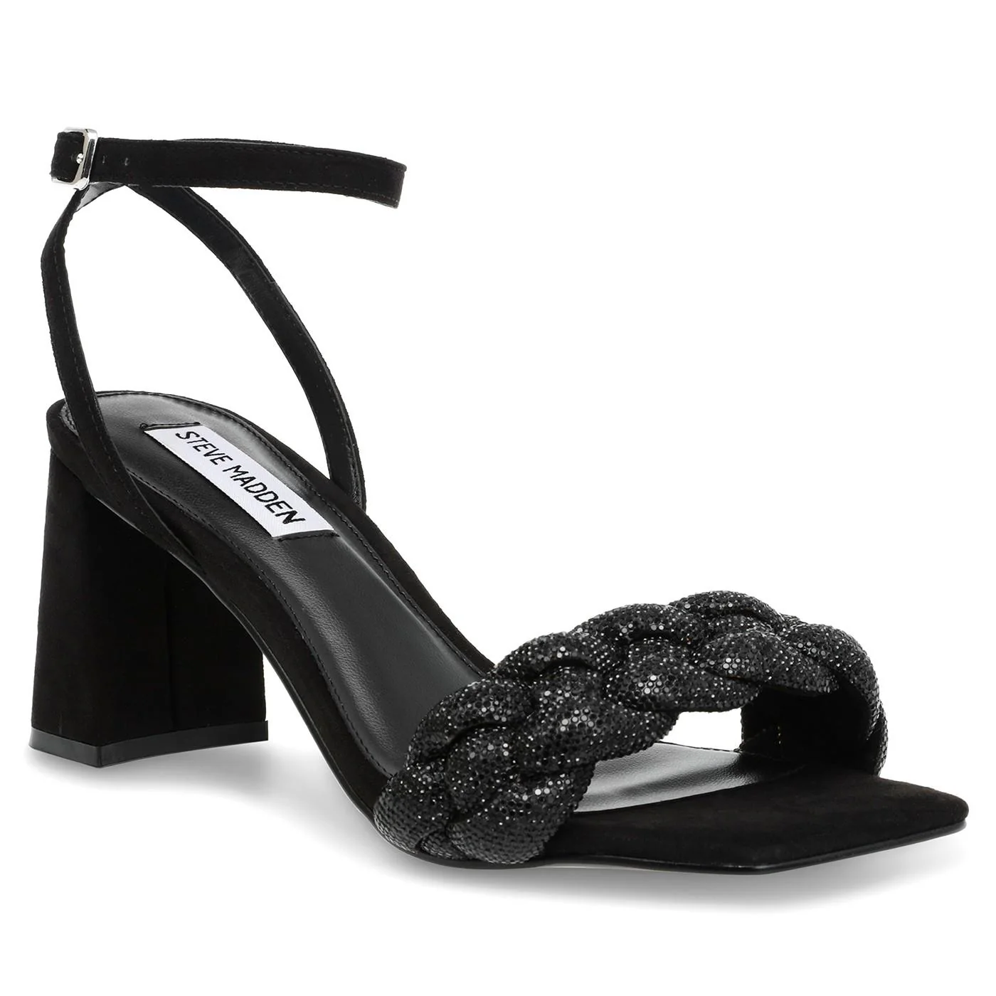 W' Lidia Black / Crystal Sandals