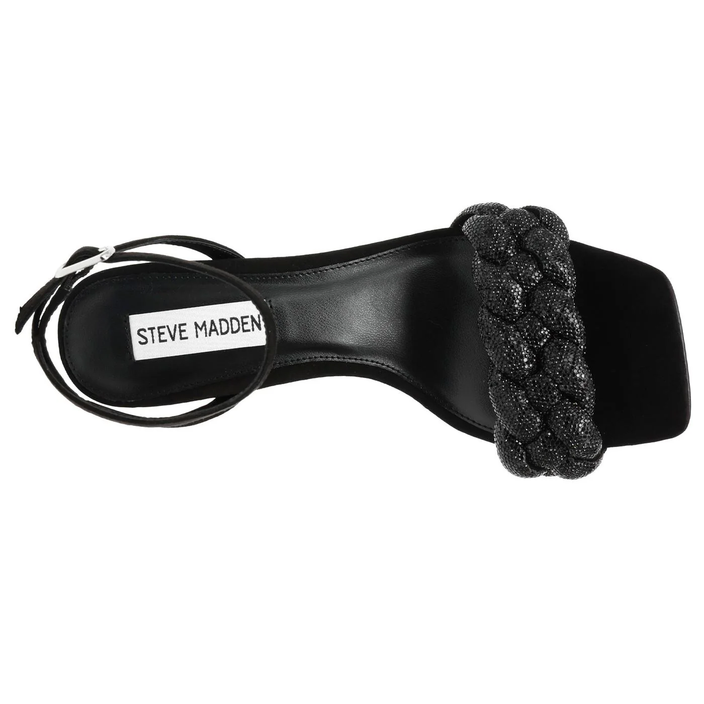 W' Lidia Black / Crystal Sandals - Image 6