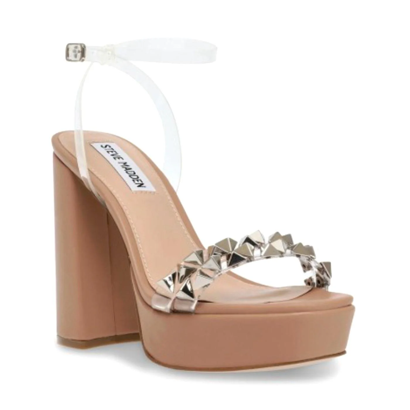 LOCKETT CLEAR NUDE - Women's Clear Sandal STEVE MADDEN - Image 2