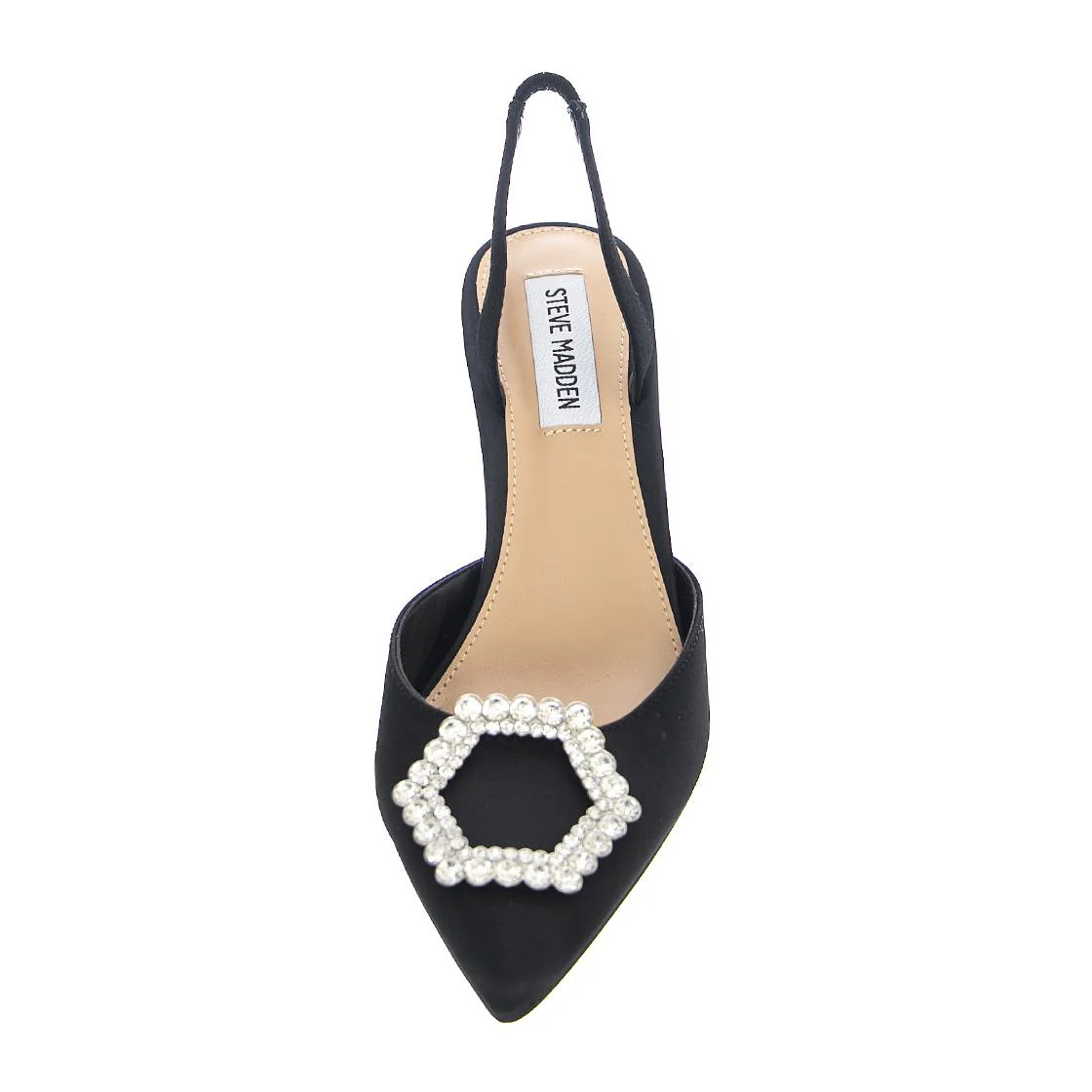 LUCENT BLACK SATIN - Women's Black Sandals Women STEVE MADDEN - Image 3