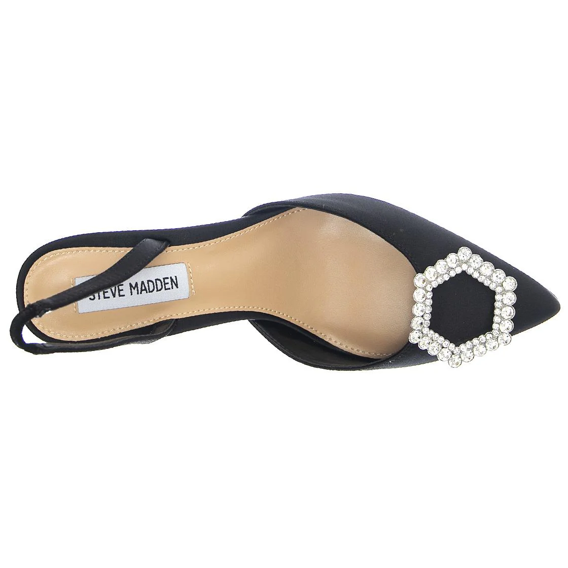 LUCENT BLACK SATIN - Women's Black Sandals Women STEVE MADDEN - Image 6
