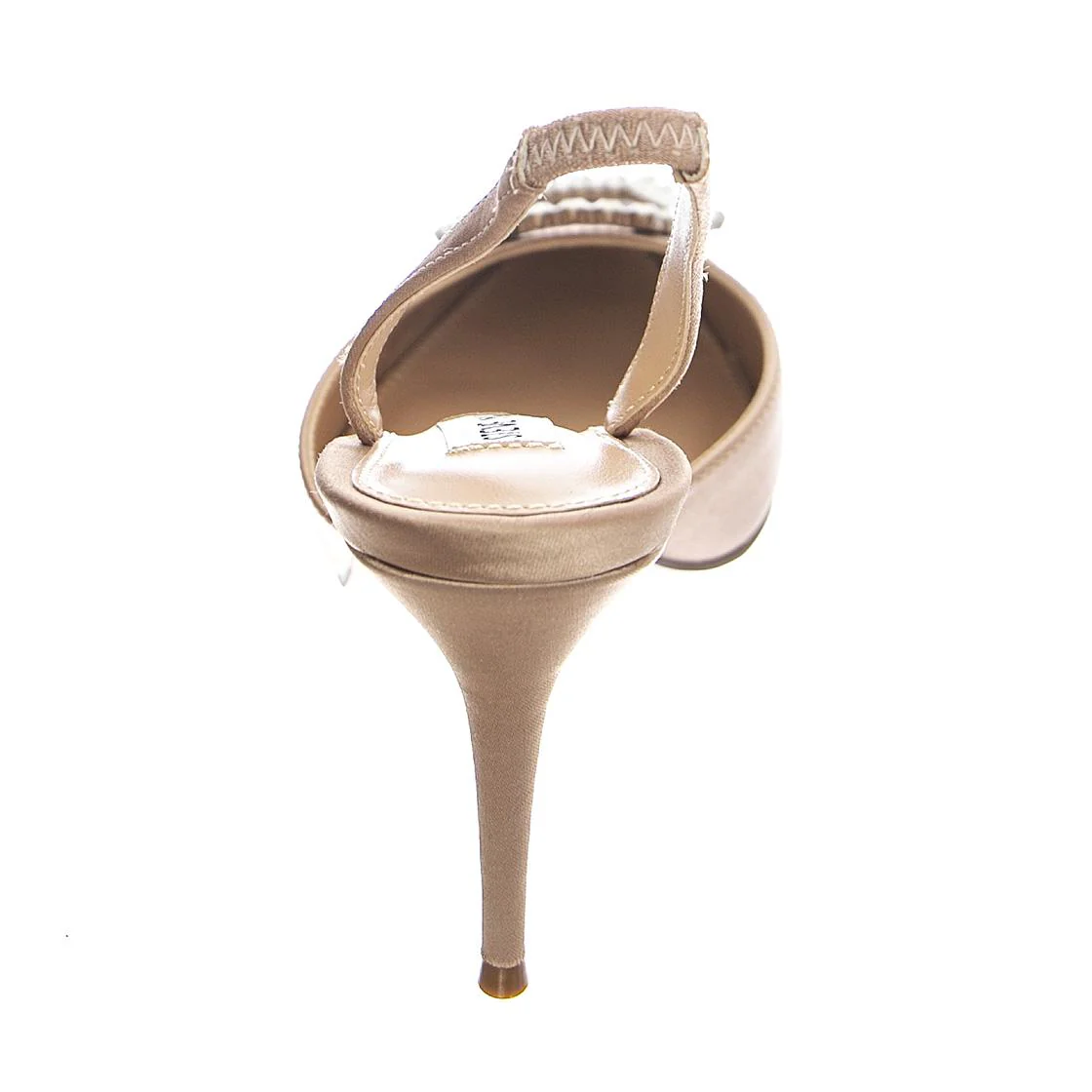 LUCENT NUDE SATIN - Women's Beige Sandals STEVE MADDEN - Image 4