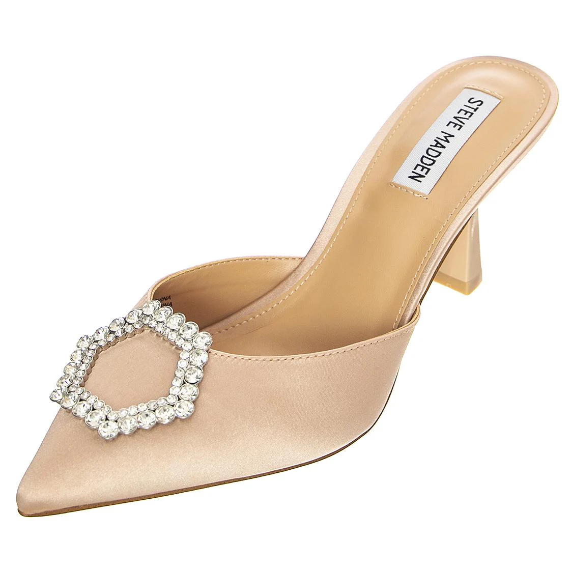 Luxe City Nude Satin - Women's Beige Sandals STEVE MADDEN