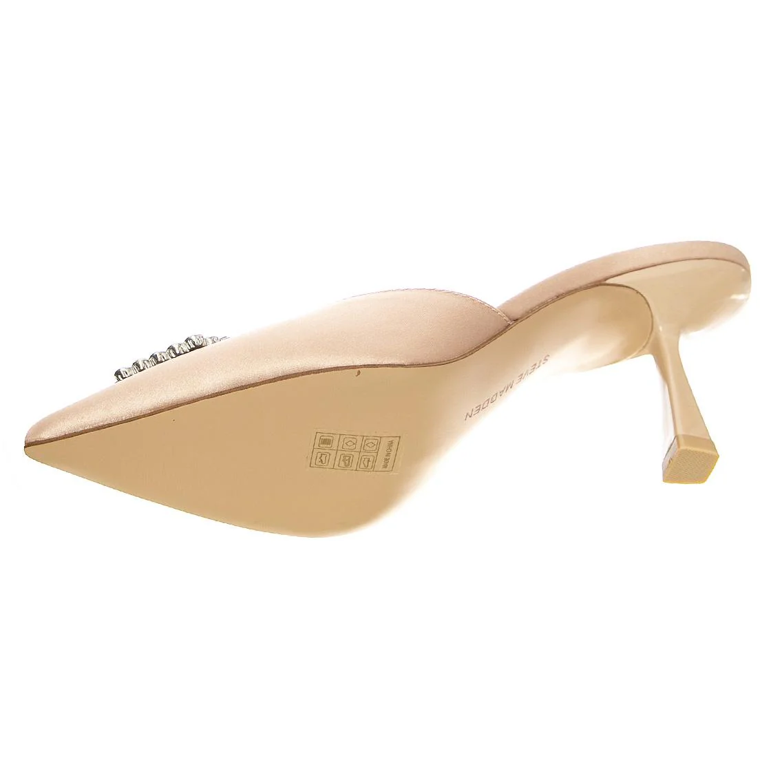 Luxe City Nude Satin - Women's Beige Sandals STEVE MADDEN - Image 5