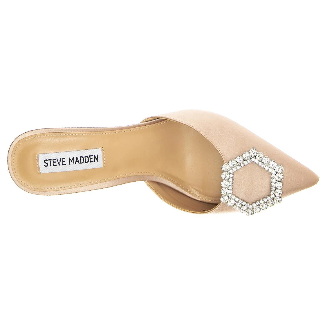 Luxe City Nude Satin - Women's Beige Sandals STEVE MADDEN - Image 6
