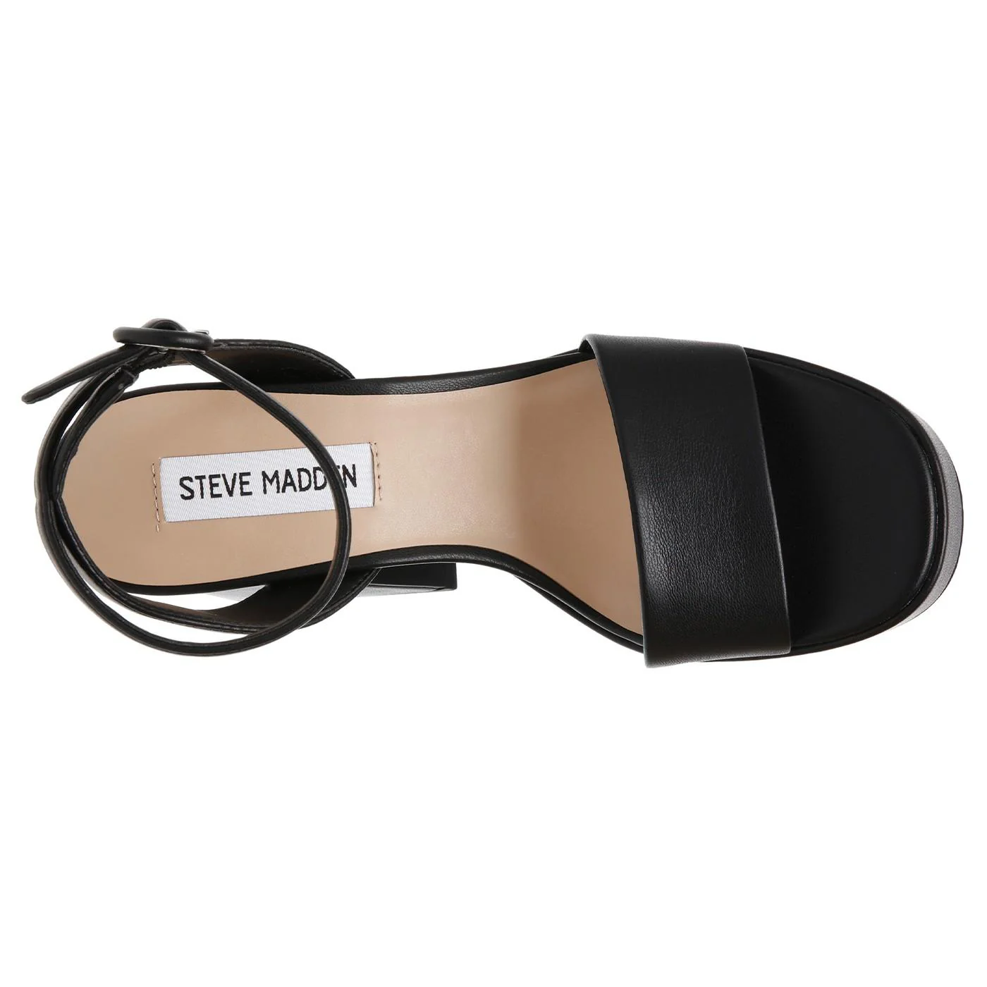 Paysin Black Nappa PU Sandals - Image 6