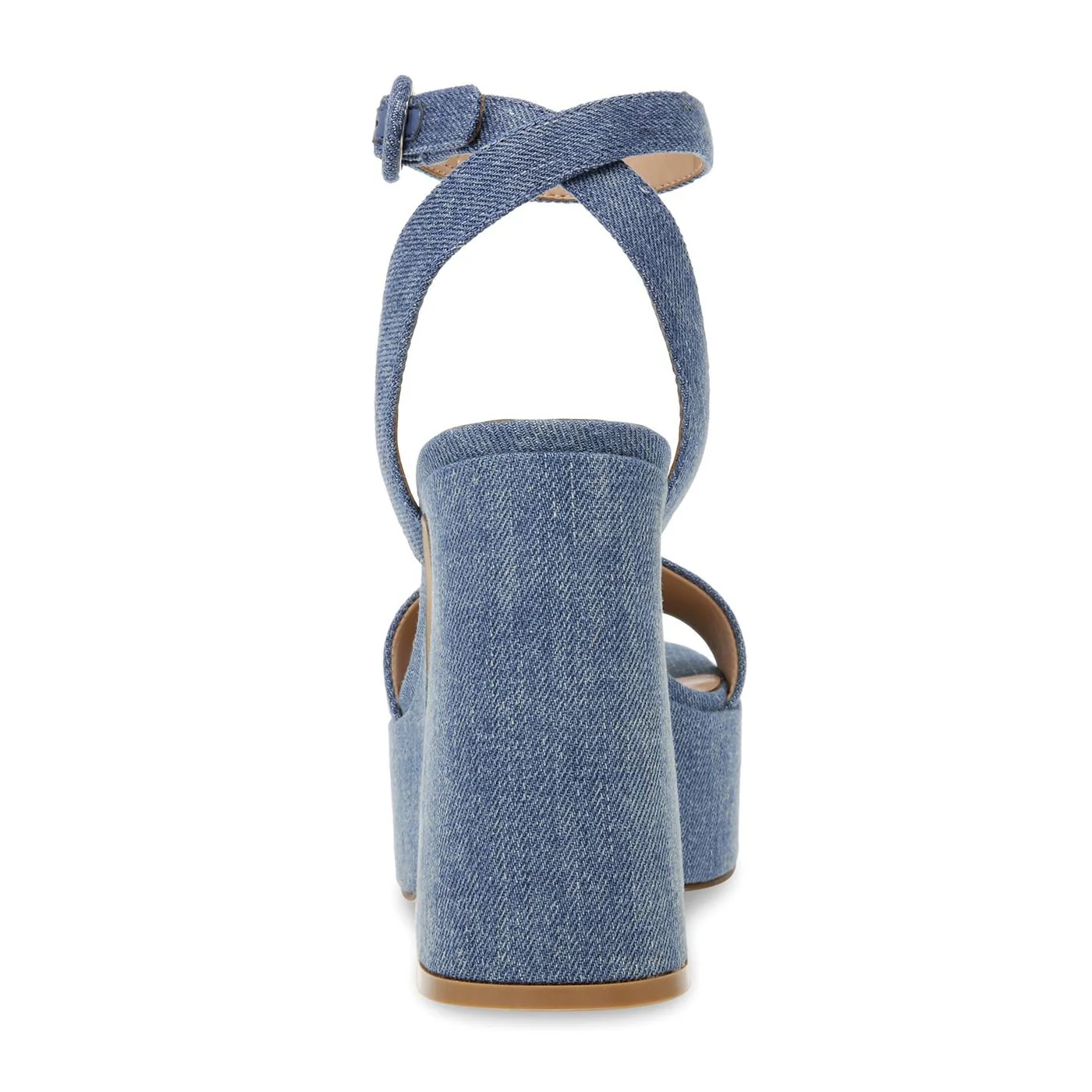 Paysin Blue Denim Fabric Sandals - Image 4