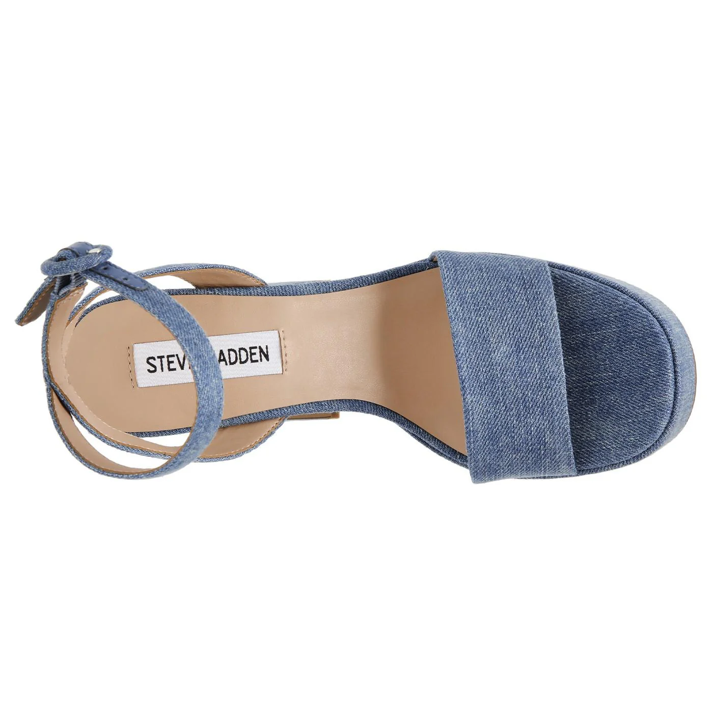 Paysin Blue Denim Fabric Sandals - Image 6