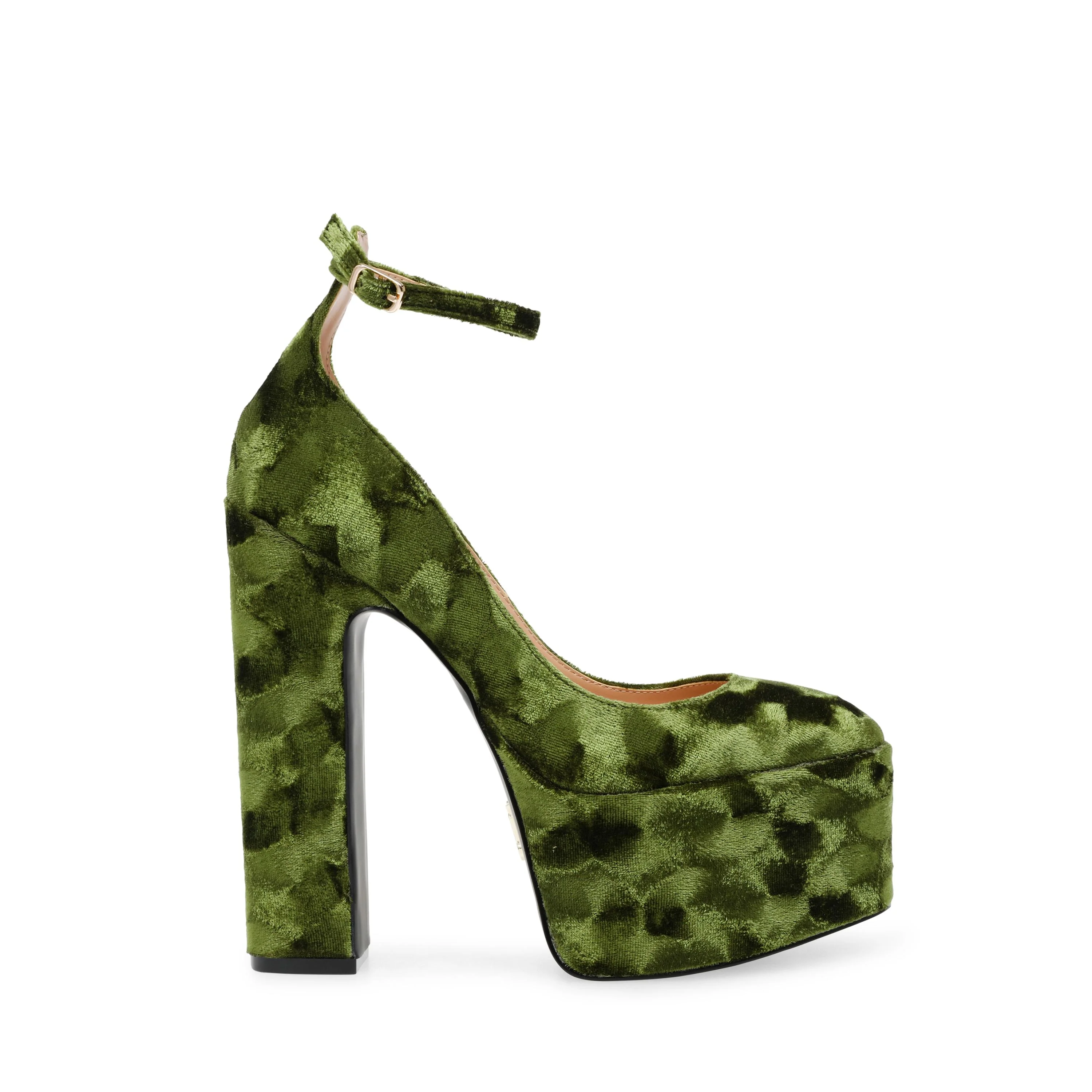 Skyrise Grn Velvet DÃ©colletÃ© Shoes