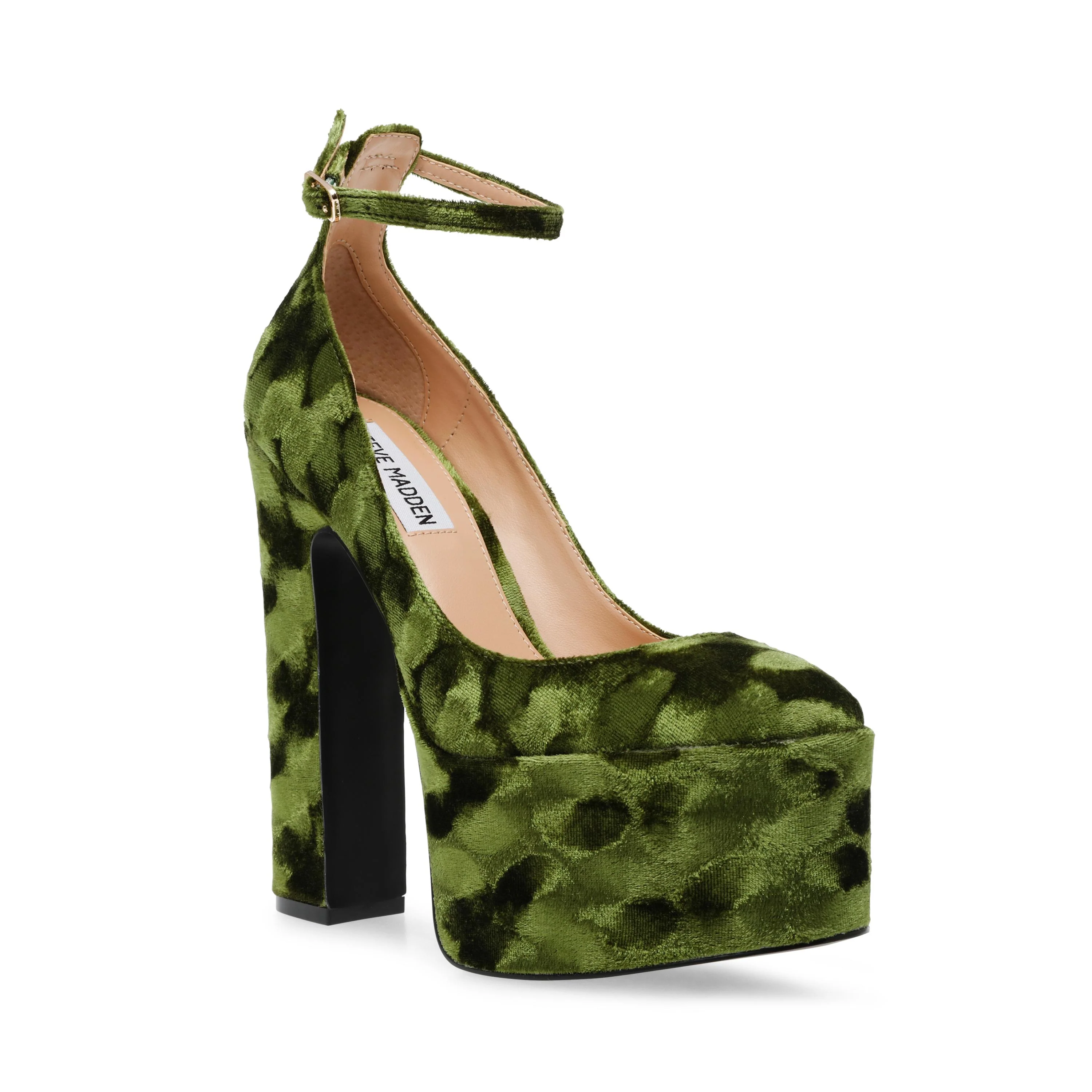 Skyrise Grn Velvet DÃ©colletÃ© Shoes - Image 2
