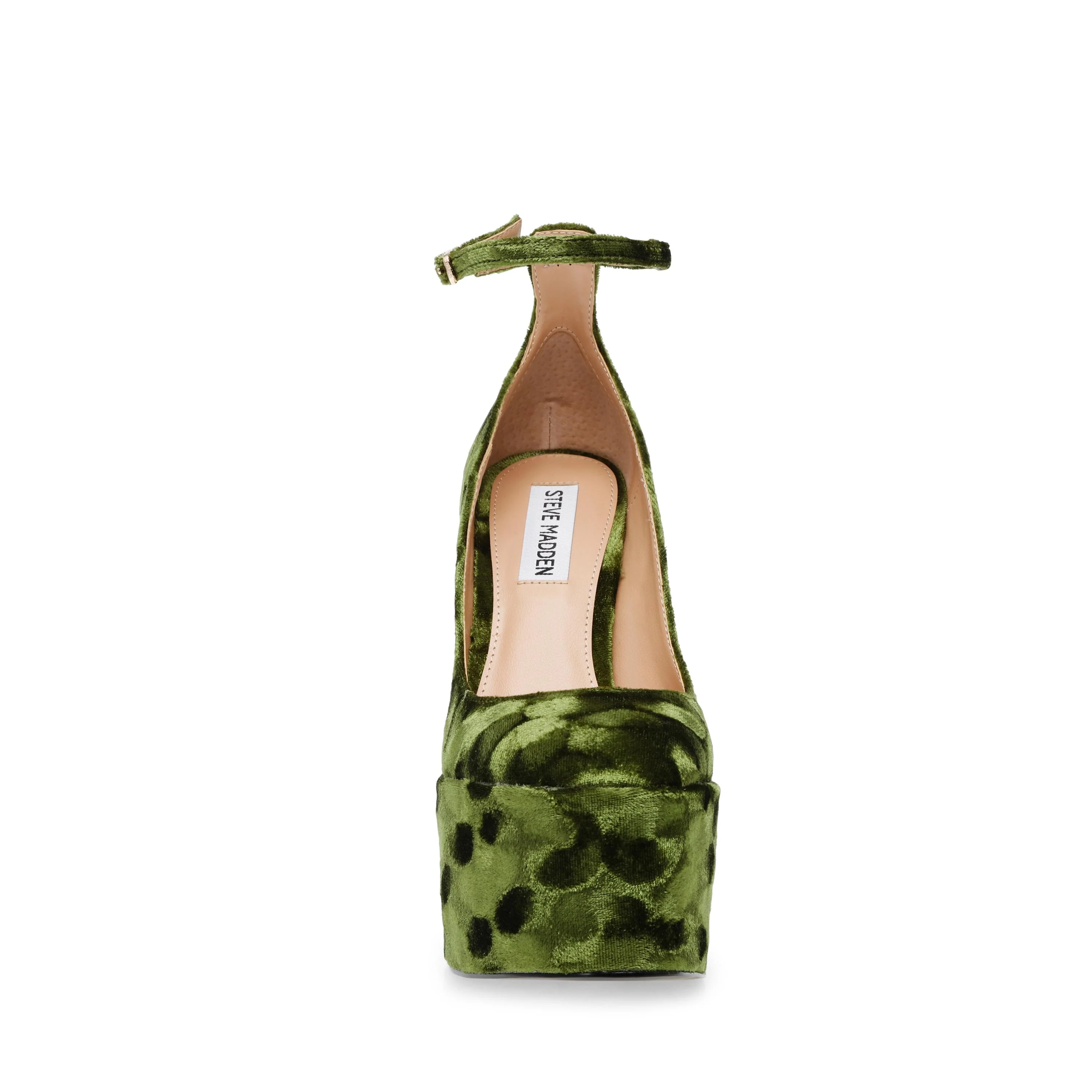 Skyrise Grn Velvet DÃ©colletÃ© Shoes - Image 3