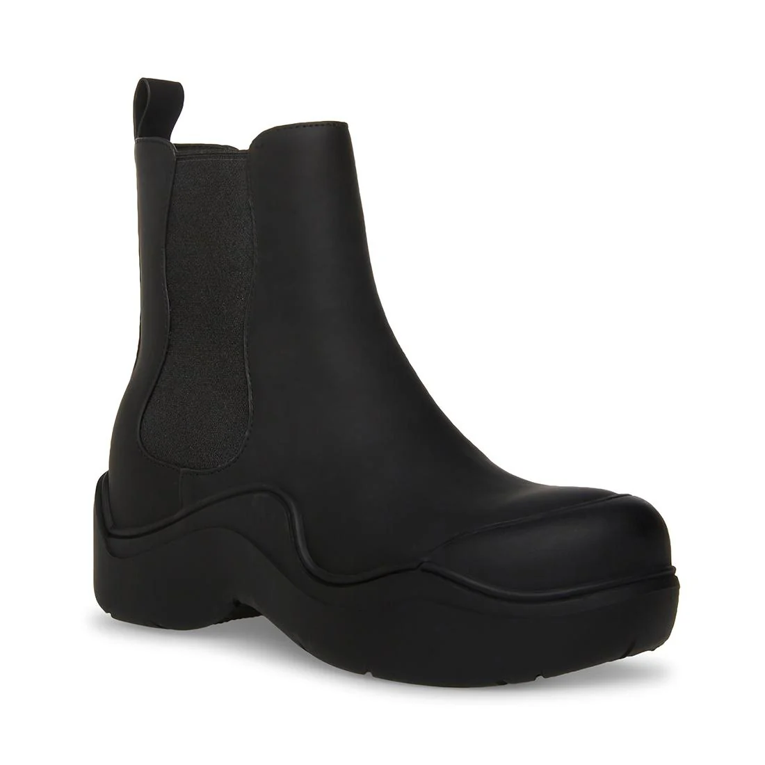 Womens Slushy Black Boots - Image 2