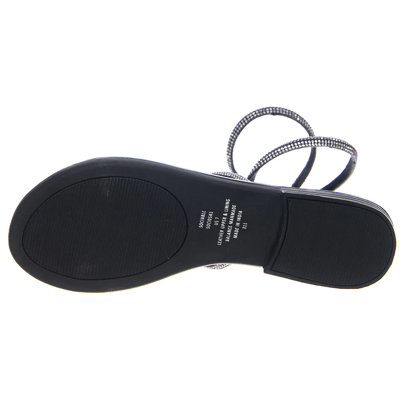 Sociable Black / Silver Sandals - Image 5