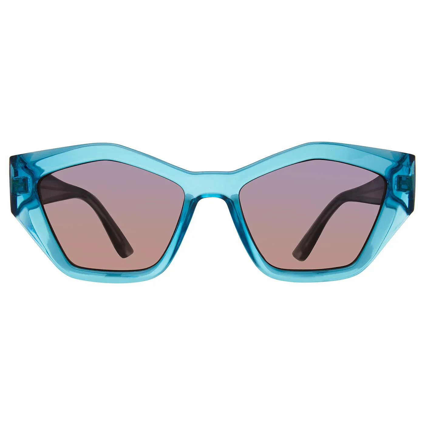 Stacia Crystal Blue Blue To Peach Sunglasses - Image 2