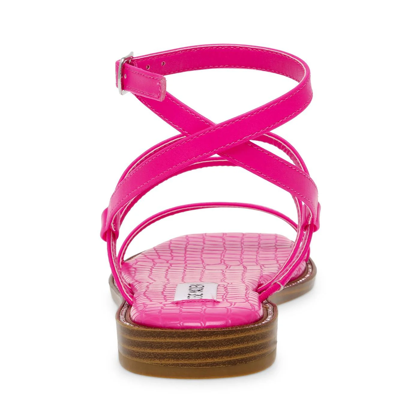 Superbly Hot Pink Nappa PU Sandals - Image 5