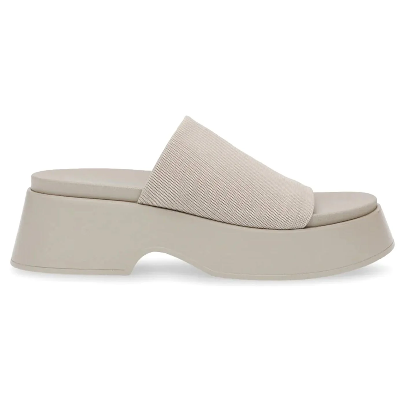 Throw Back Greige Stretch Power Mesh Sandals - Image 2