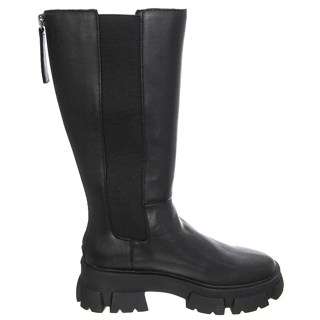 TRANSCEND BLACK LEATHER - Women's Black Boot STEVE MADDEN - Image 2