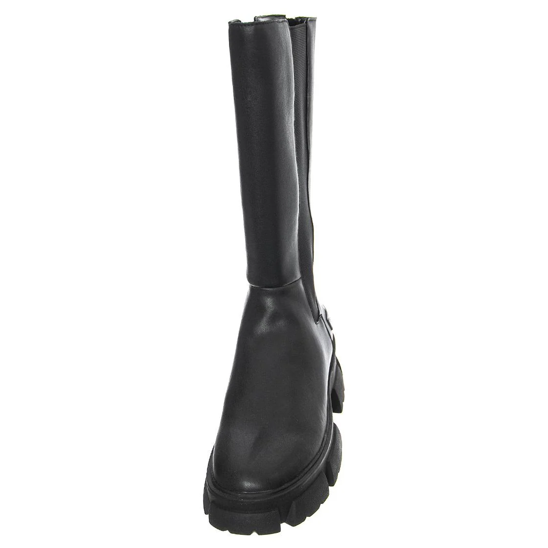 TRANSCEND BLACK LEATHER - Women's Black Boot STEVE MADDEN - Image 3
