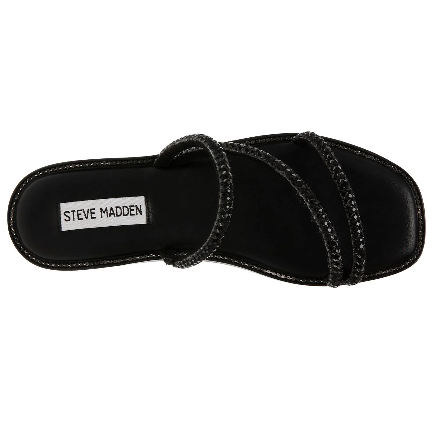 Transmit Black Crystal Sandals - Image 6
