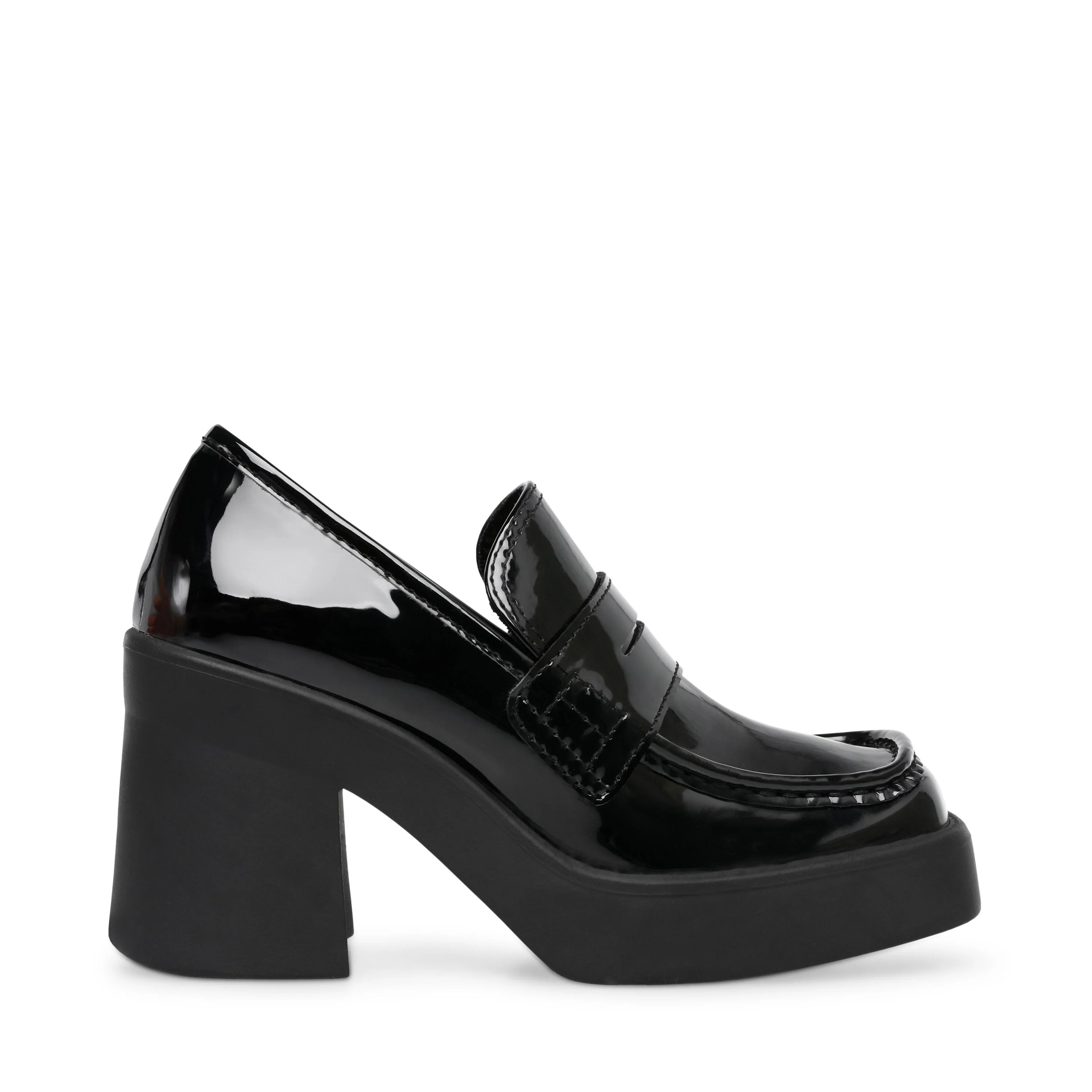 Utmost Blk Pat - Women's Black Loafers Women STEVE MADDEN