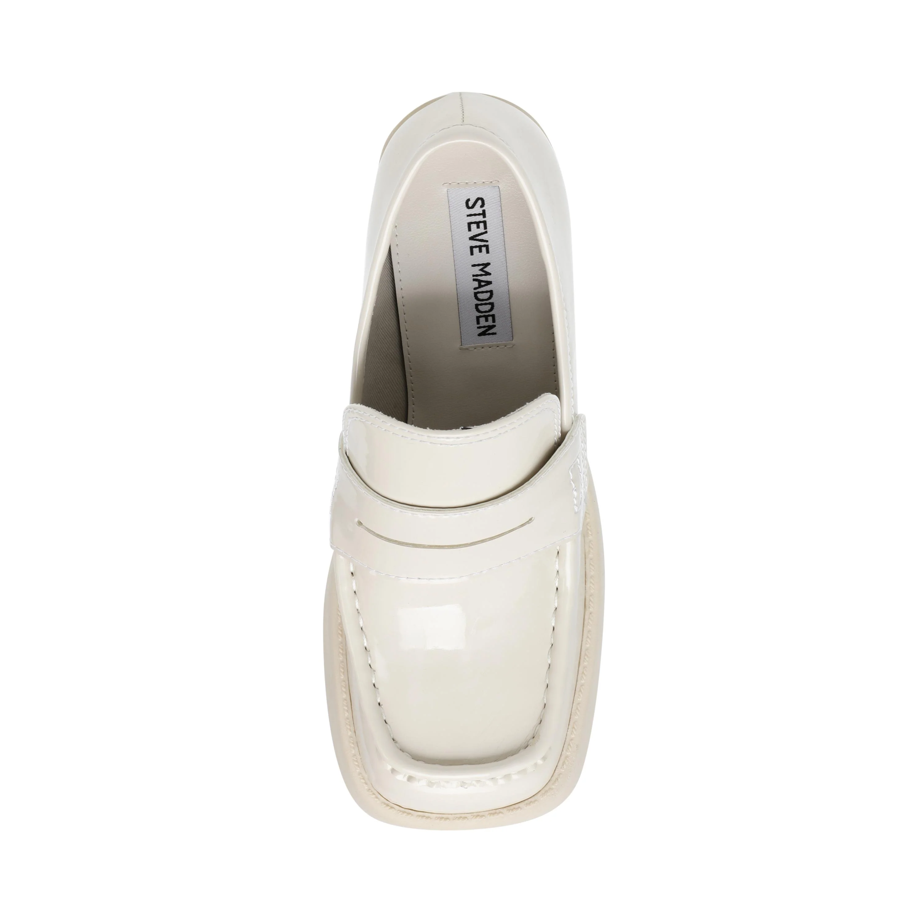 Womens Utmost Bone Pat Loafer Shoes - Image 6