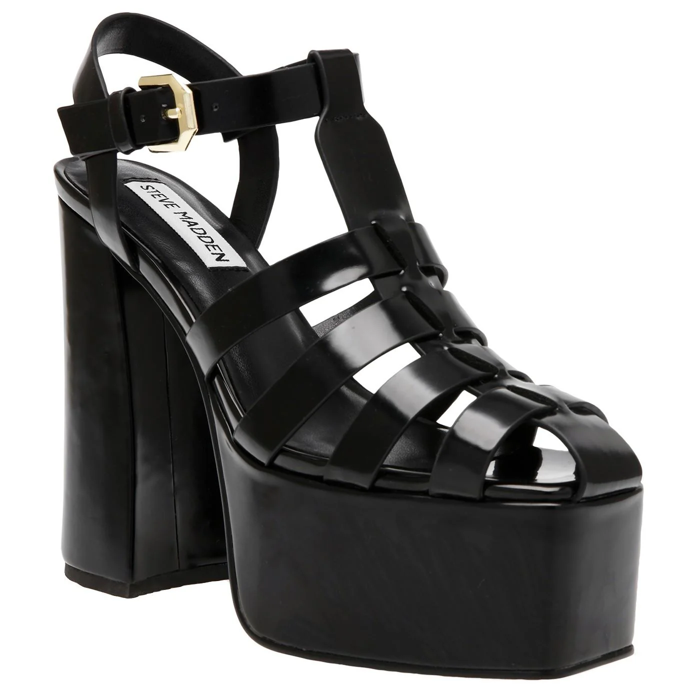 Vocanic Black Box PU Sandals