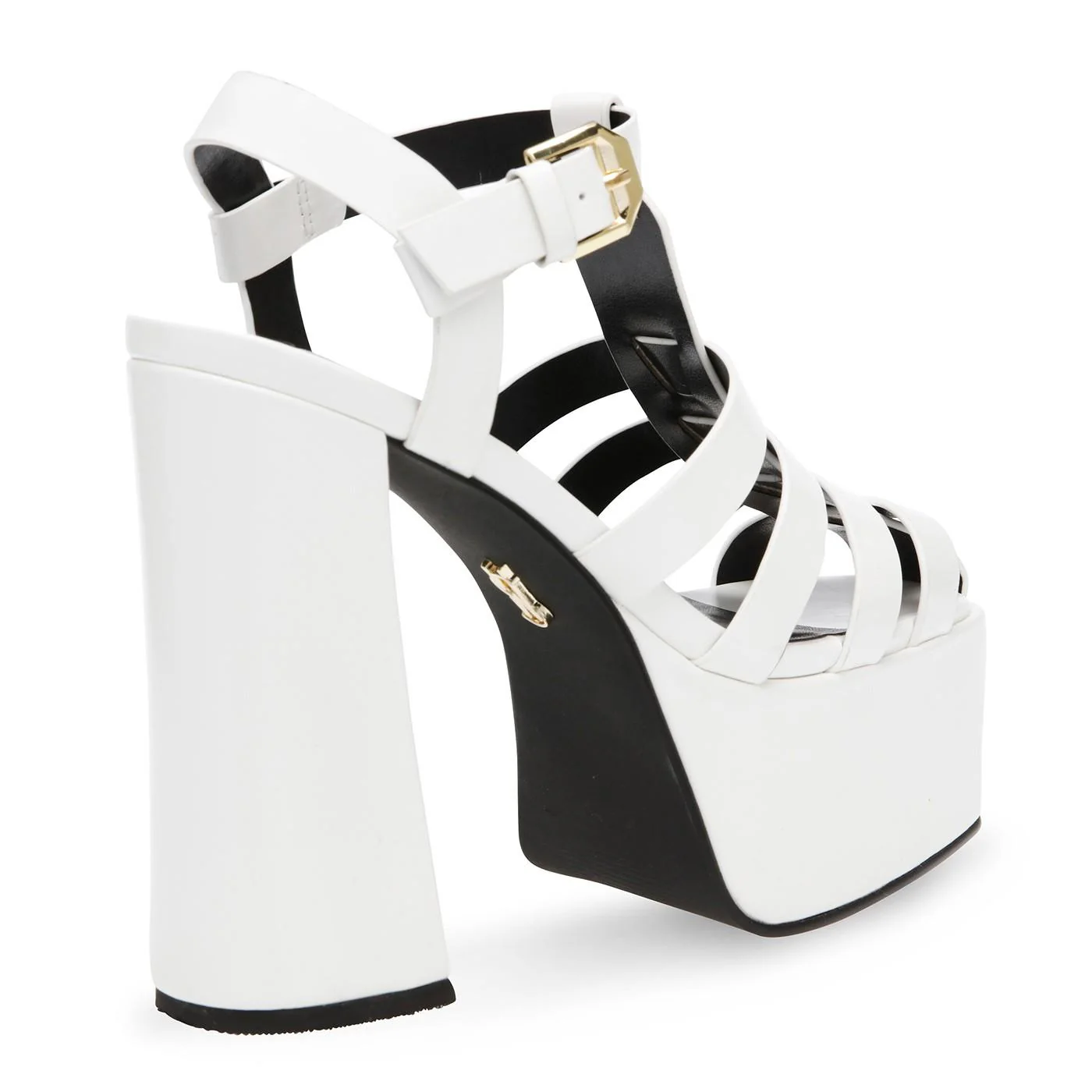 Vocanic White Box PU Sandals - Image 5