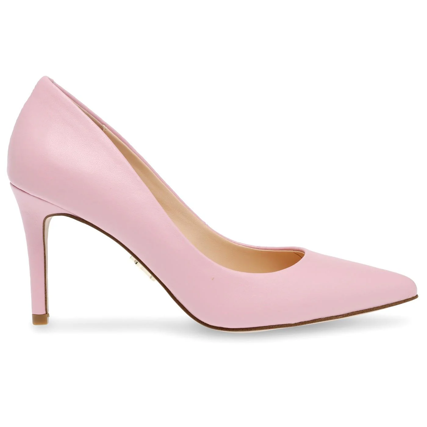 W' Ladybug Pink Leather Recycled Pumps - Image 2