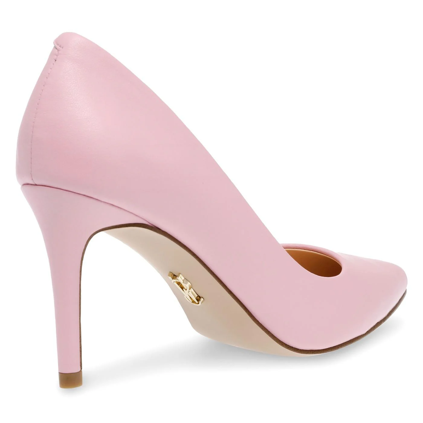 W' Ladybug Pink Leather Recycled Pumps - Image 5