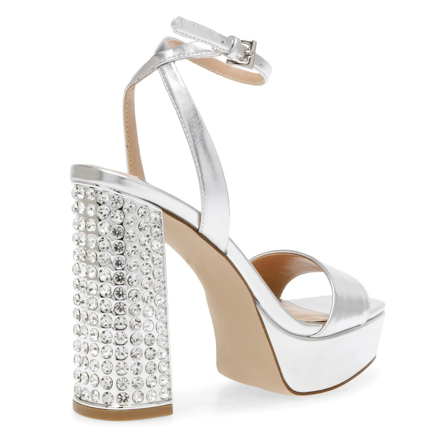 W' Lasher Silver Sandals - Image 5