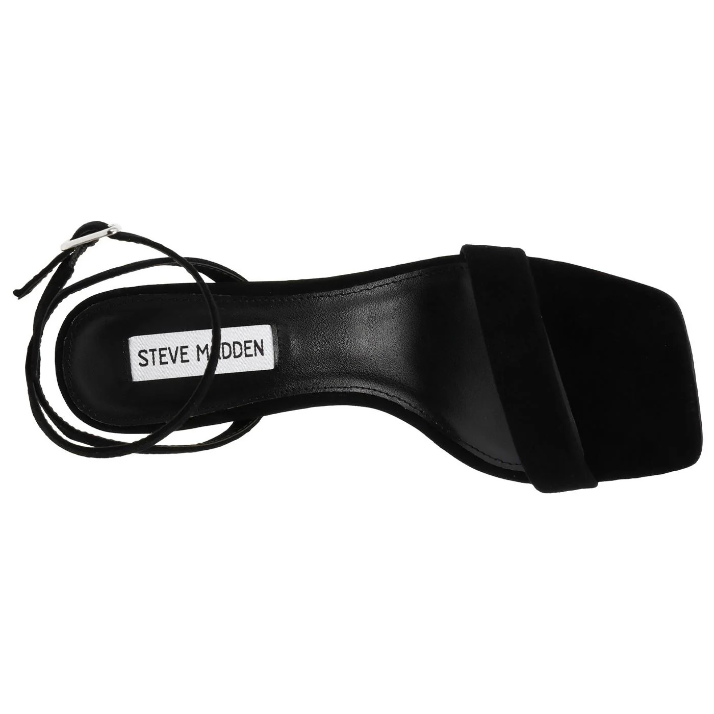 W' Luxe Black Suede Sandals - Image 6