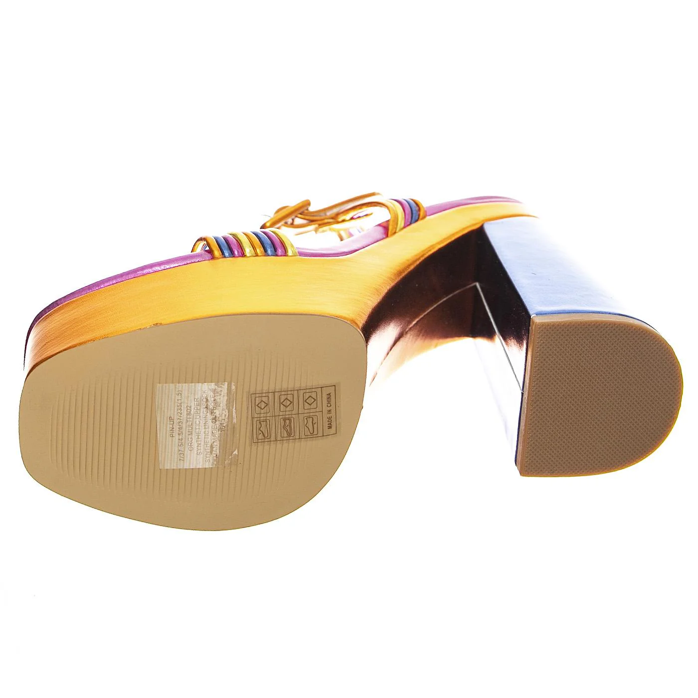 W' Pin-Up Org Multi Sandals - Image 5