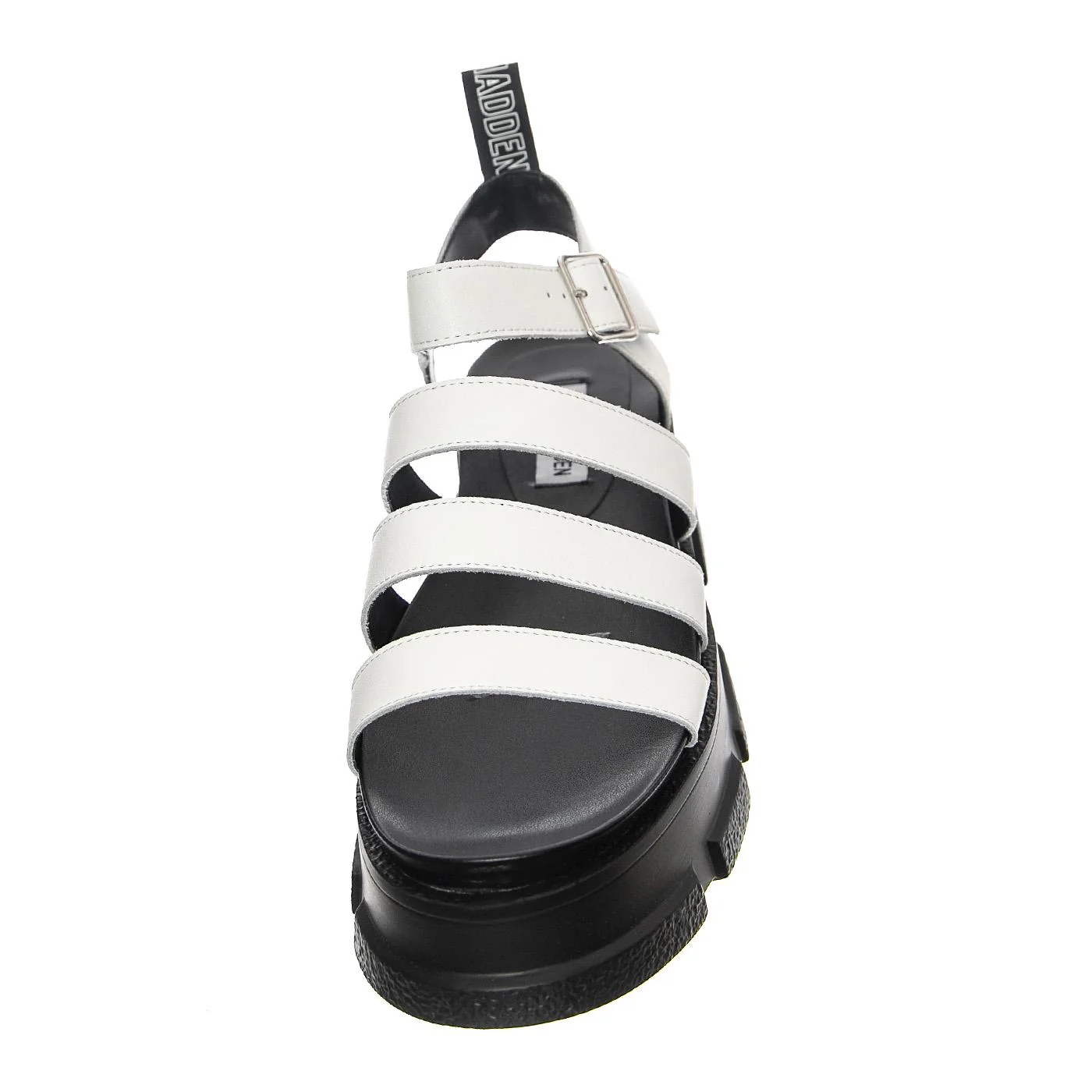 W' Pioneer White Leat Sandals - Image 3