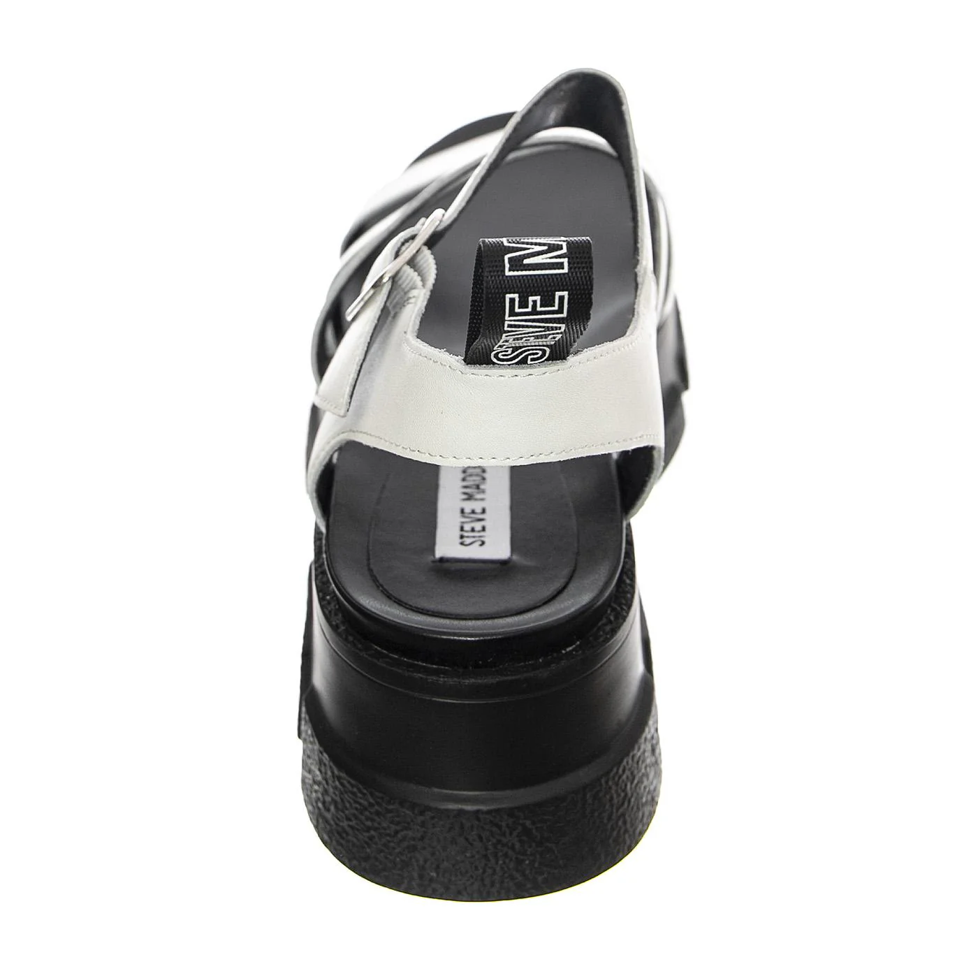 W' Pioneer White Leat Sandals - Image 4