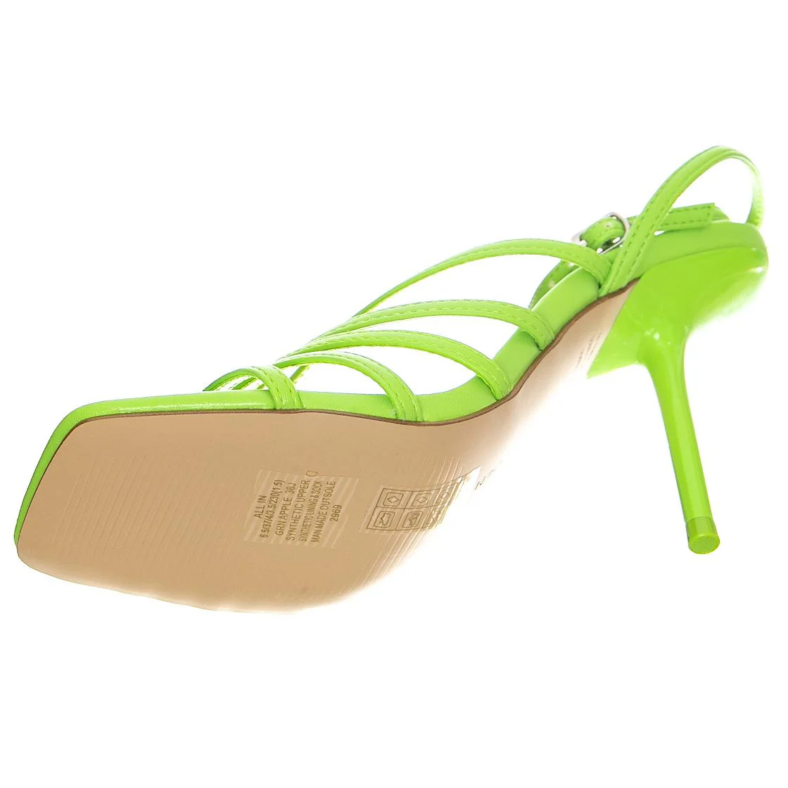 Womens All In Green Apple Sandals - Image 5