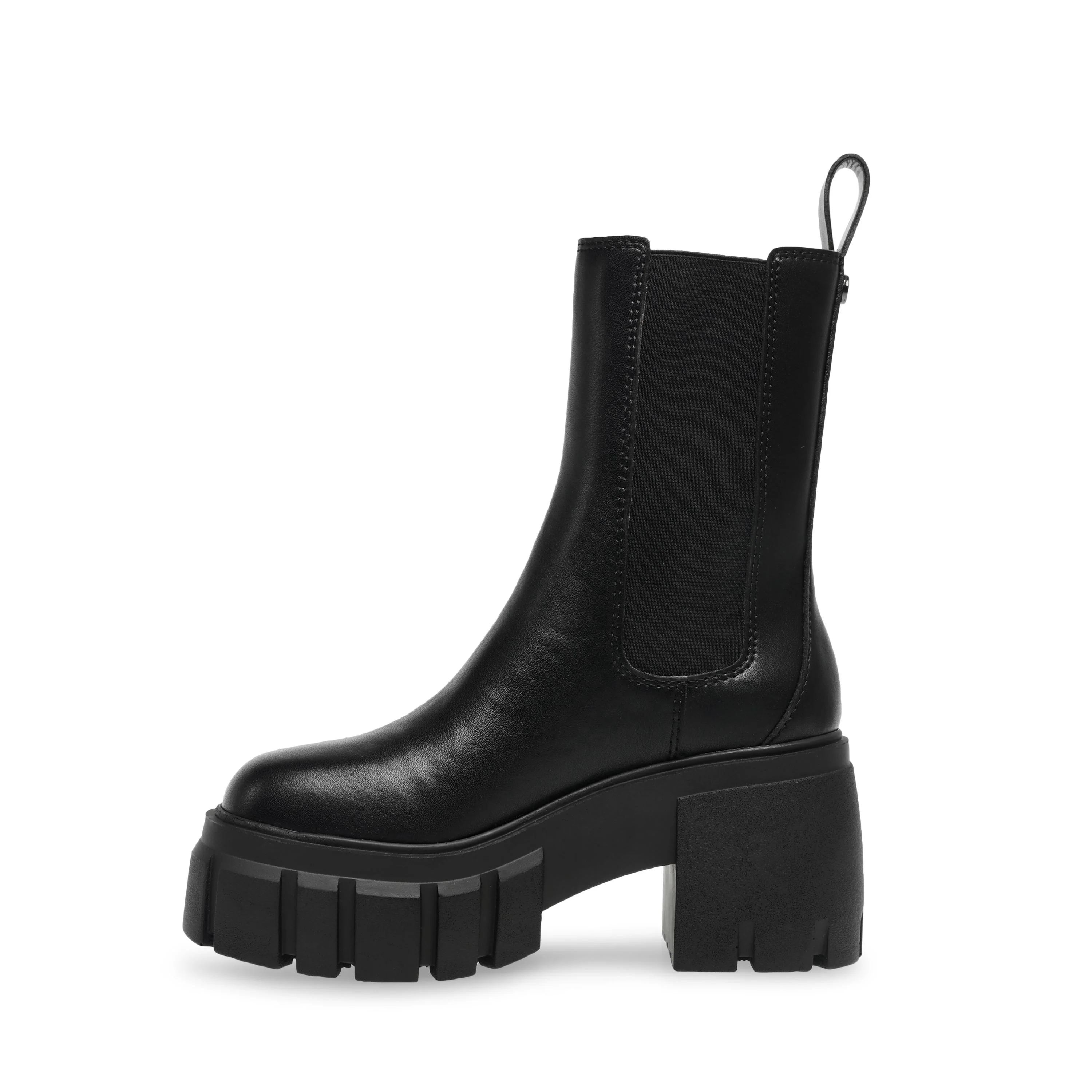 Womens Ballistic Black Leat Ankle Boots - Image 4