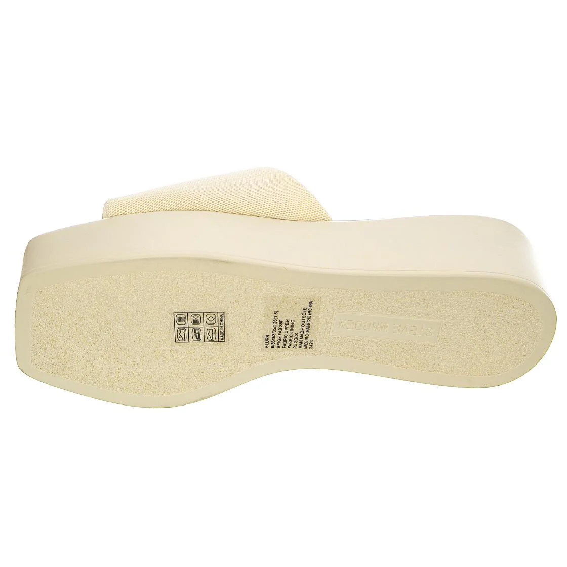 Womens Blurr Beige Fab Sandals - Image 5