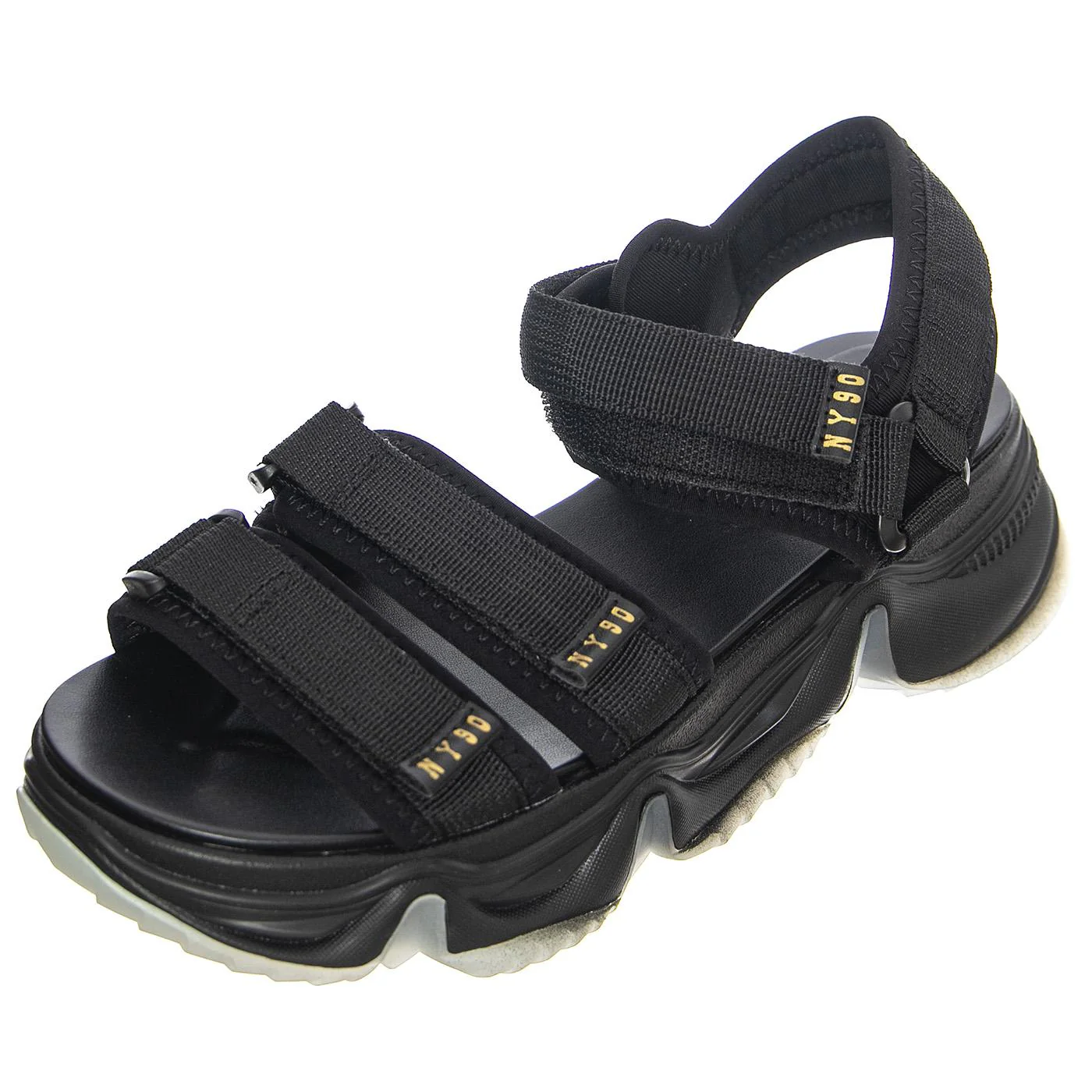 Womens Chakra Black / Gold Sandals