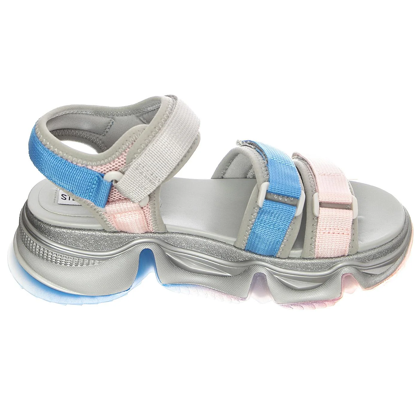 Womens Chakra Blue / Grey Sandals - Image 2