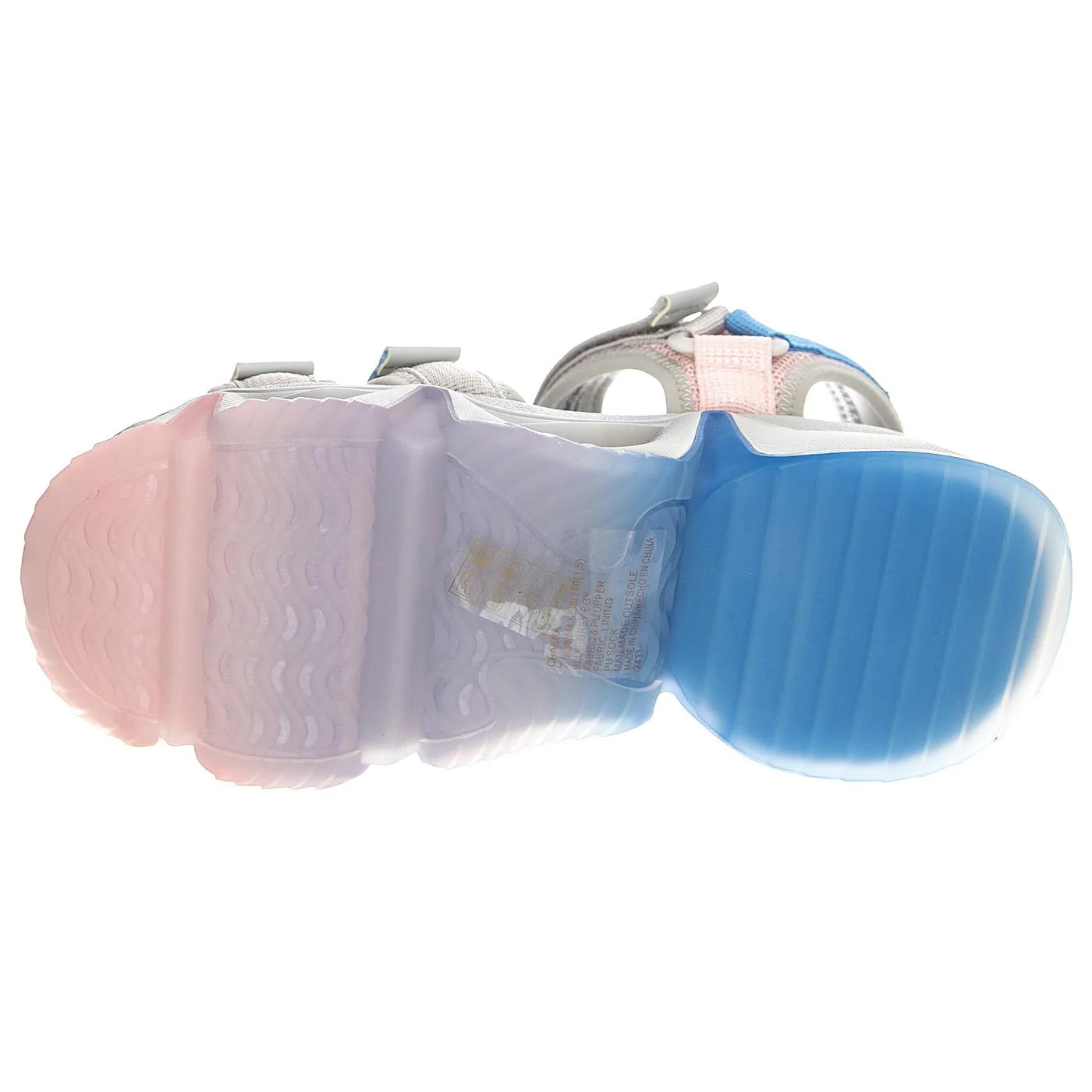 Womens Chakra Blue / Grey Sandals - Image 5