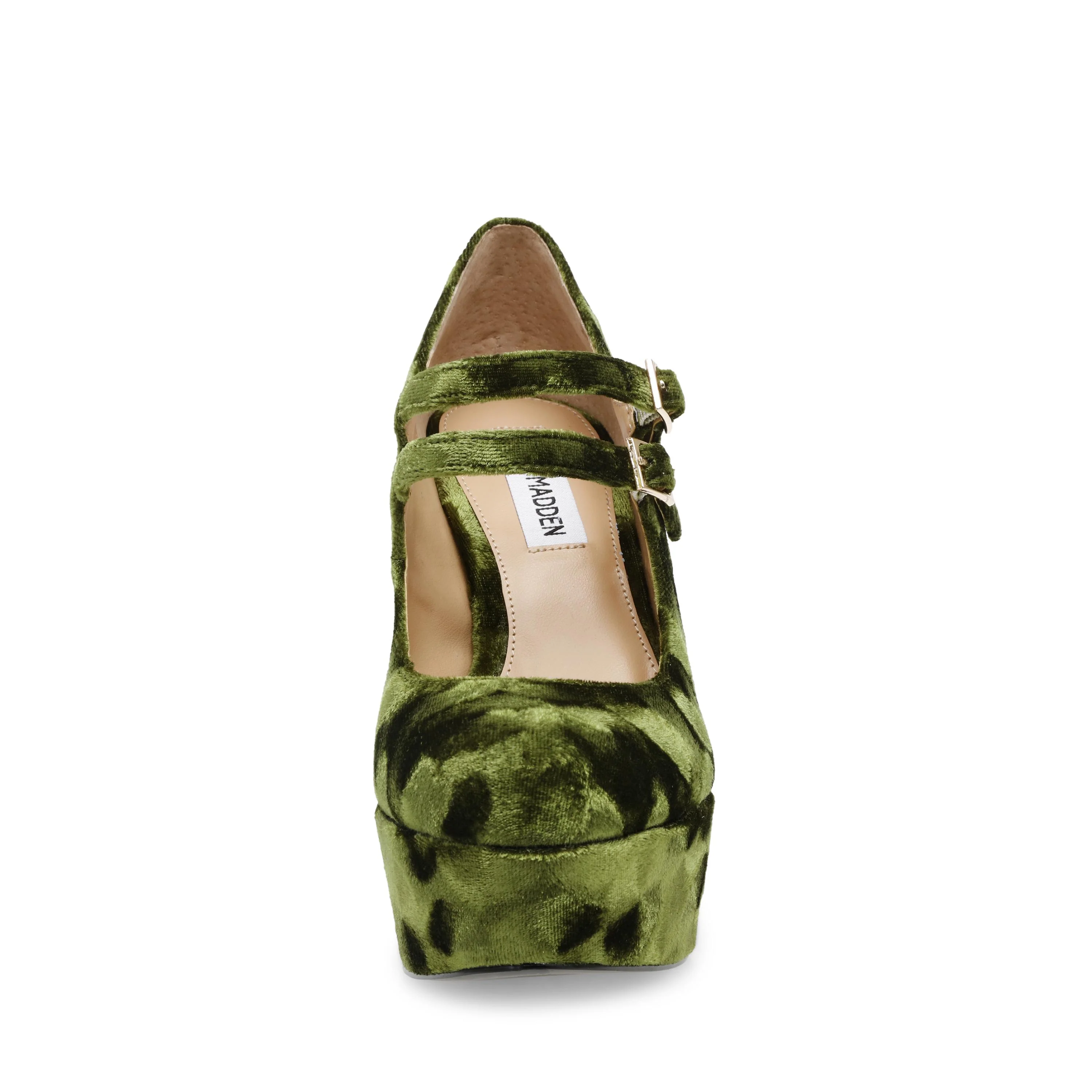 Womens Charged-Up Grn Velvet Shoes - Image 3