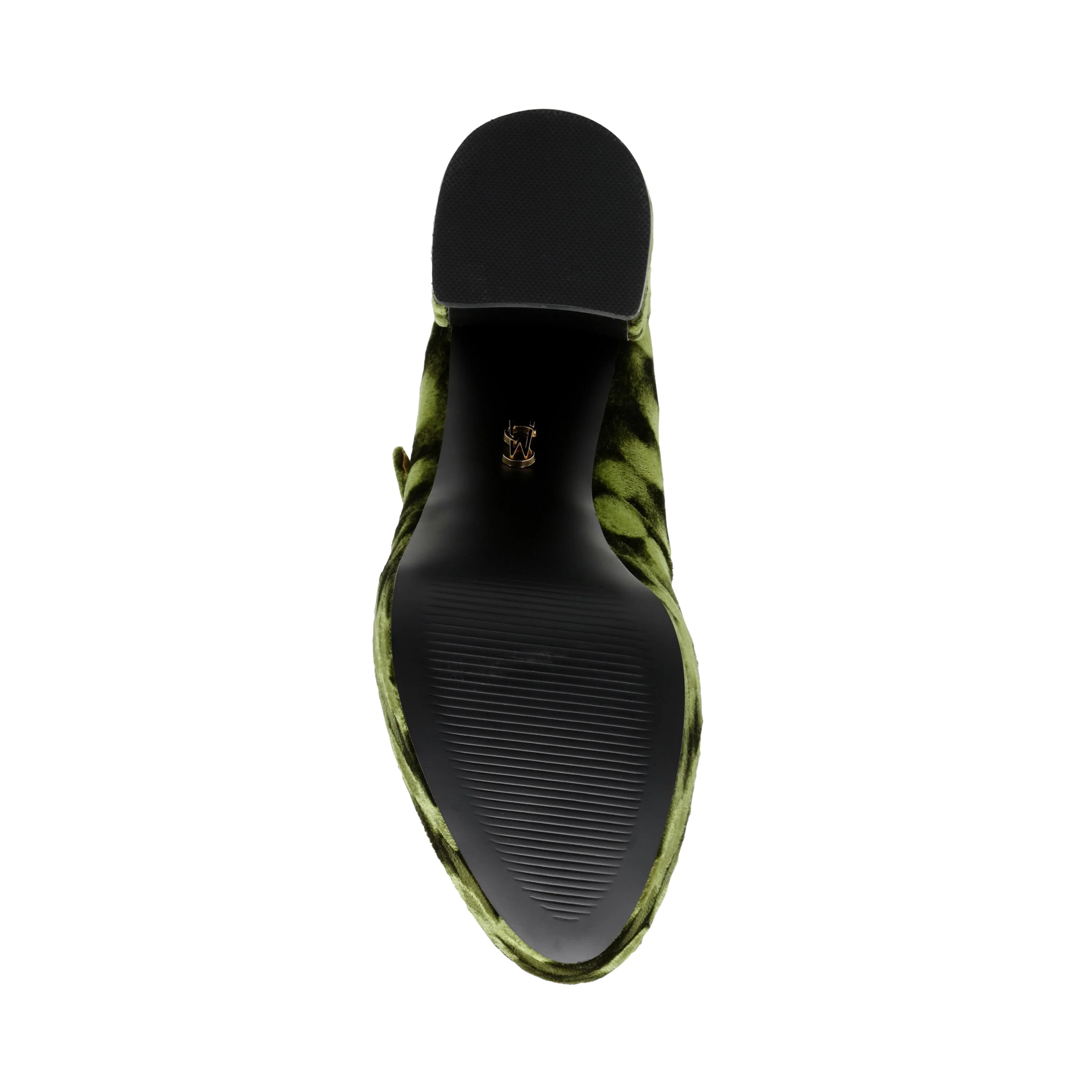 Womens Charged-Up Grn Velvet Shoes - Image 7